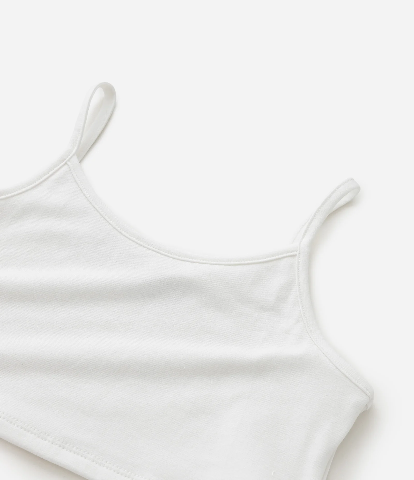 Top Cropped  Infantil em Algodão - Tam 5 a 14 Anos Branco 6