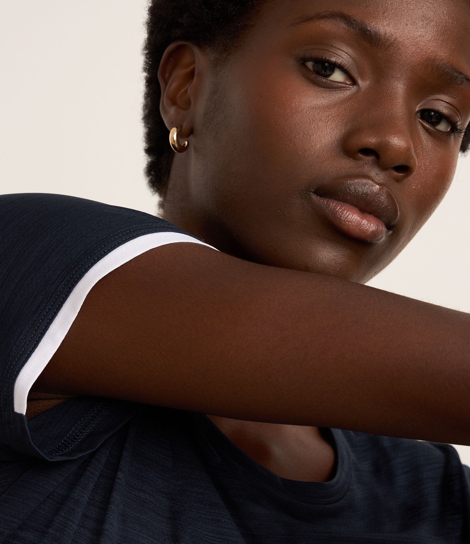 Camiseta Esportiva com Tecnologia Dry Azul Marinho 3