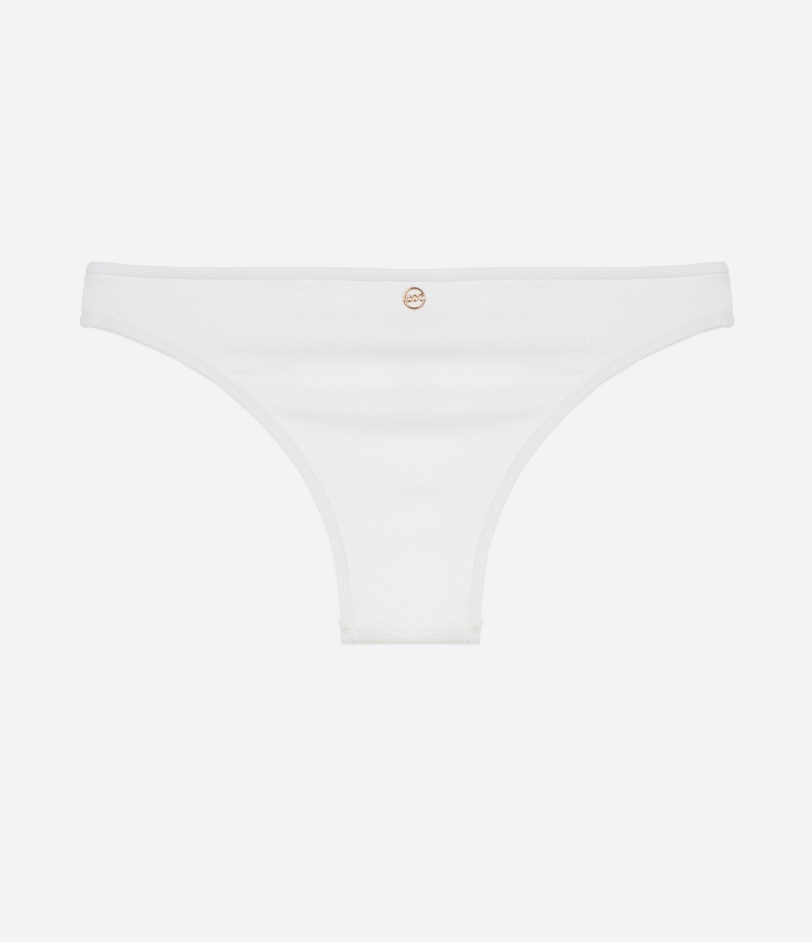 Biquíni Calcinha Básica em Microfibra com Bordado Abstrato Branco 6