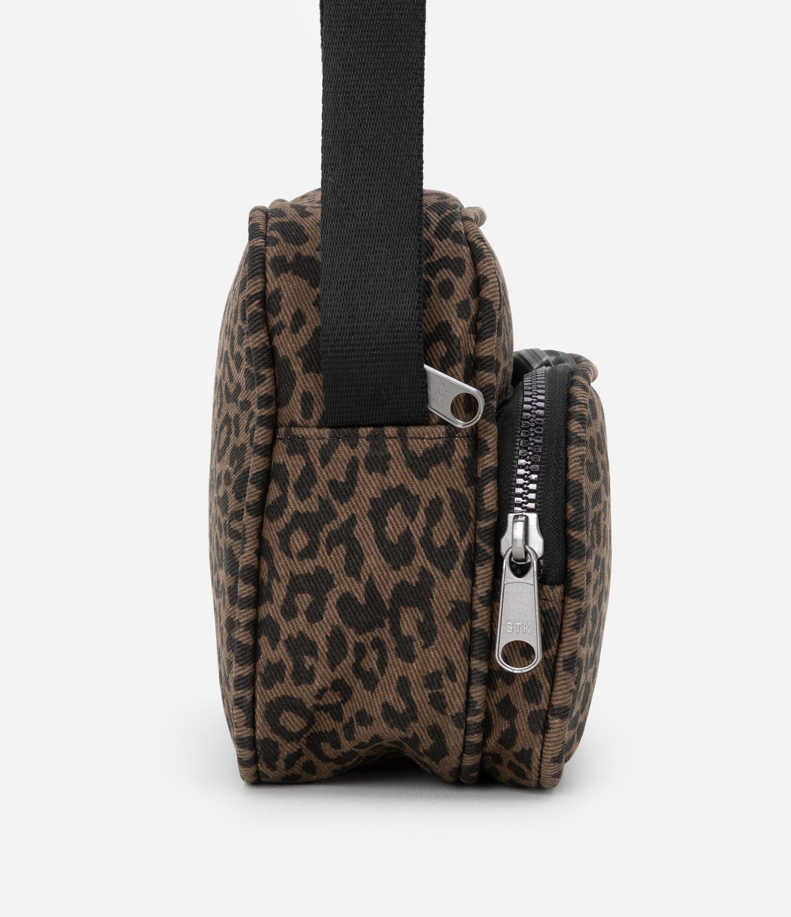 Bolsa Shoulder Bag em Algodão com Estampa de Animal Print Marrom 3