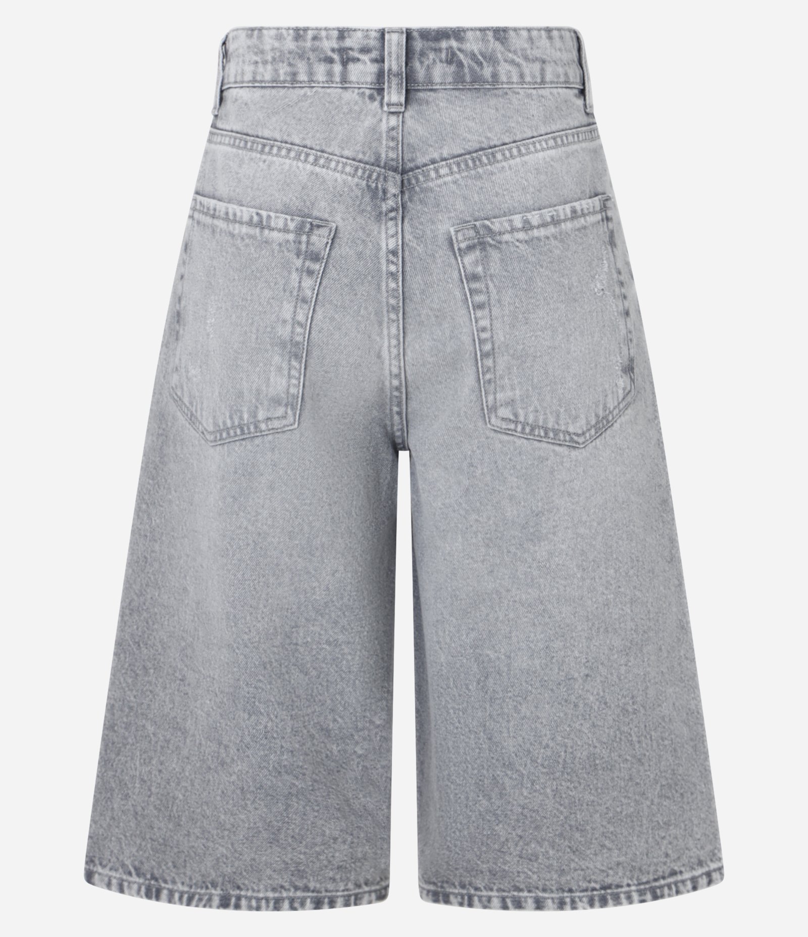 Bermuda Jorts em Jeans com Cintura Baixa Cinza 6