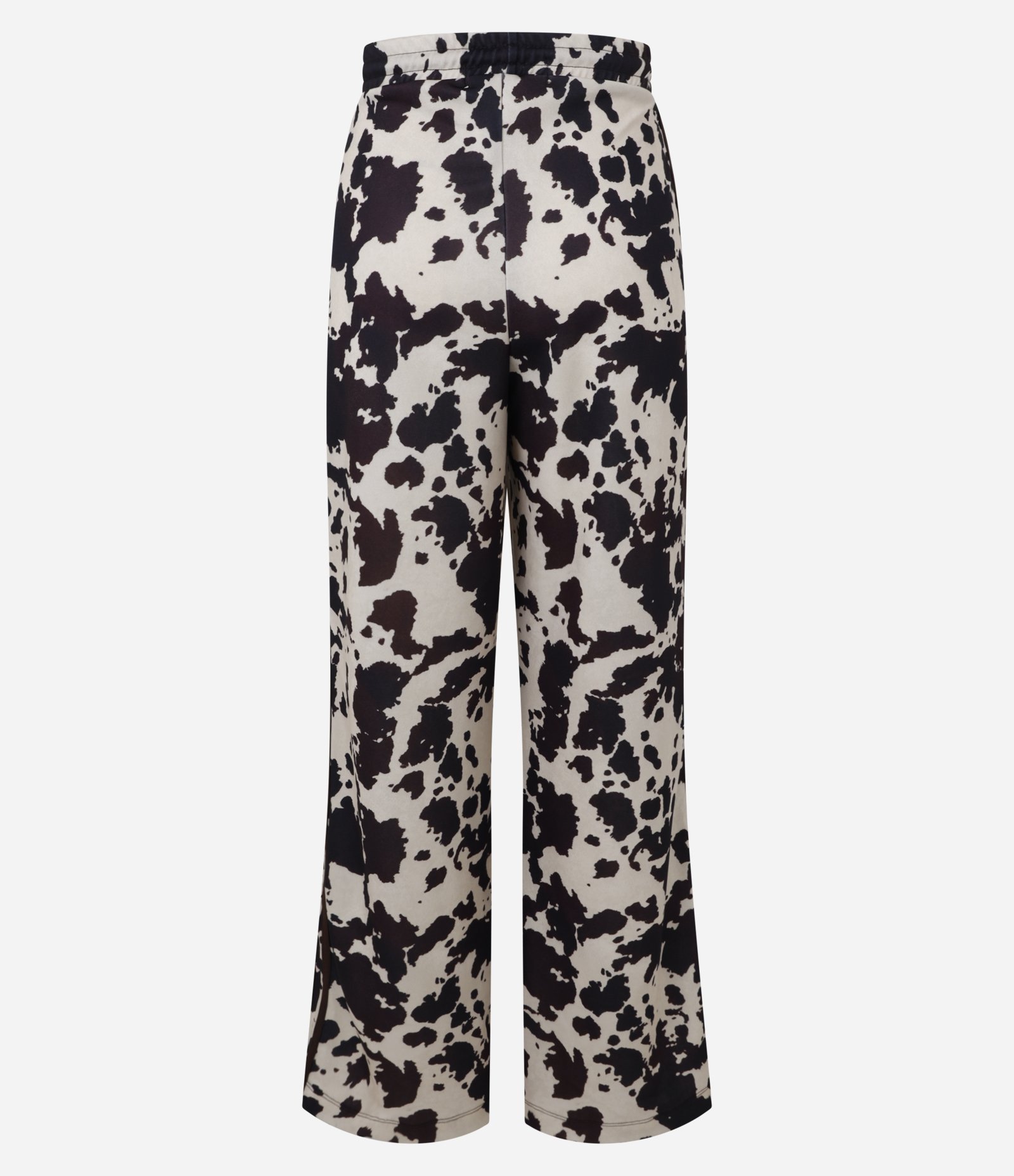 Calça Esportiva em Helanca com Estampa Animal Print Off White/Preto 6