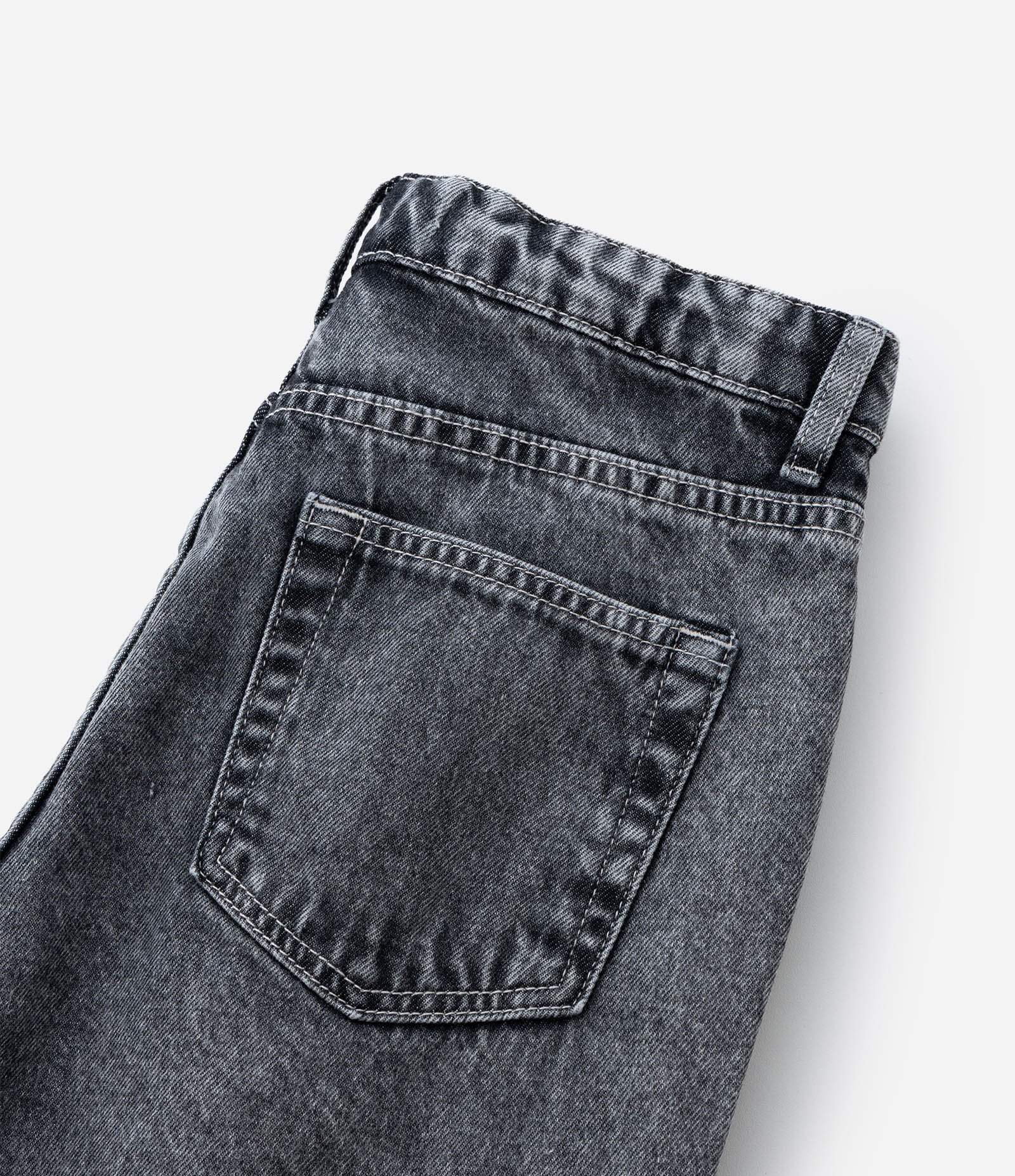 Calça Slouchy Infantil em Jeans com Bolso Cargo - Tam 5 a 14 Anos Preto 5