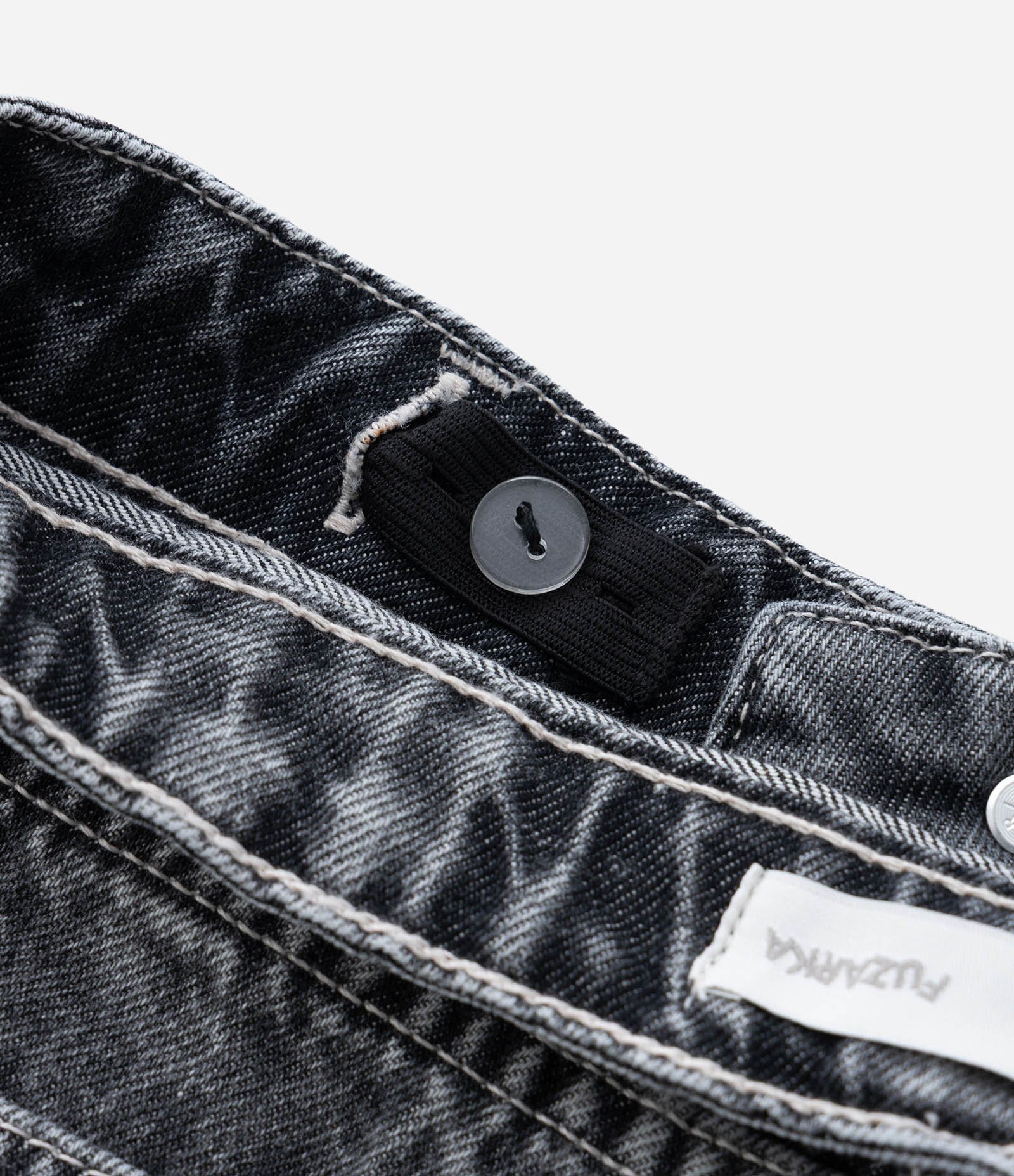 Calça Slouchy Infantil em Jeans com Bolso Cargo - Tam 5 a 14 Anos Preto 7