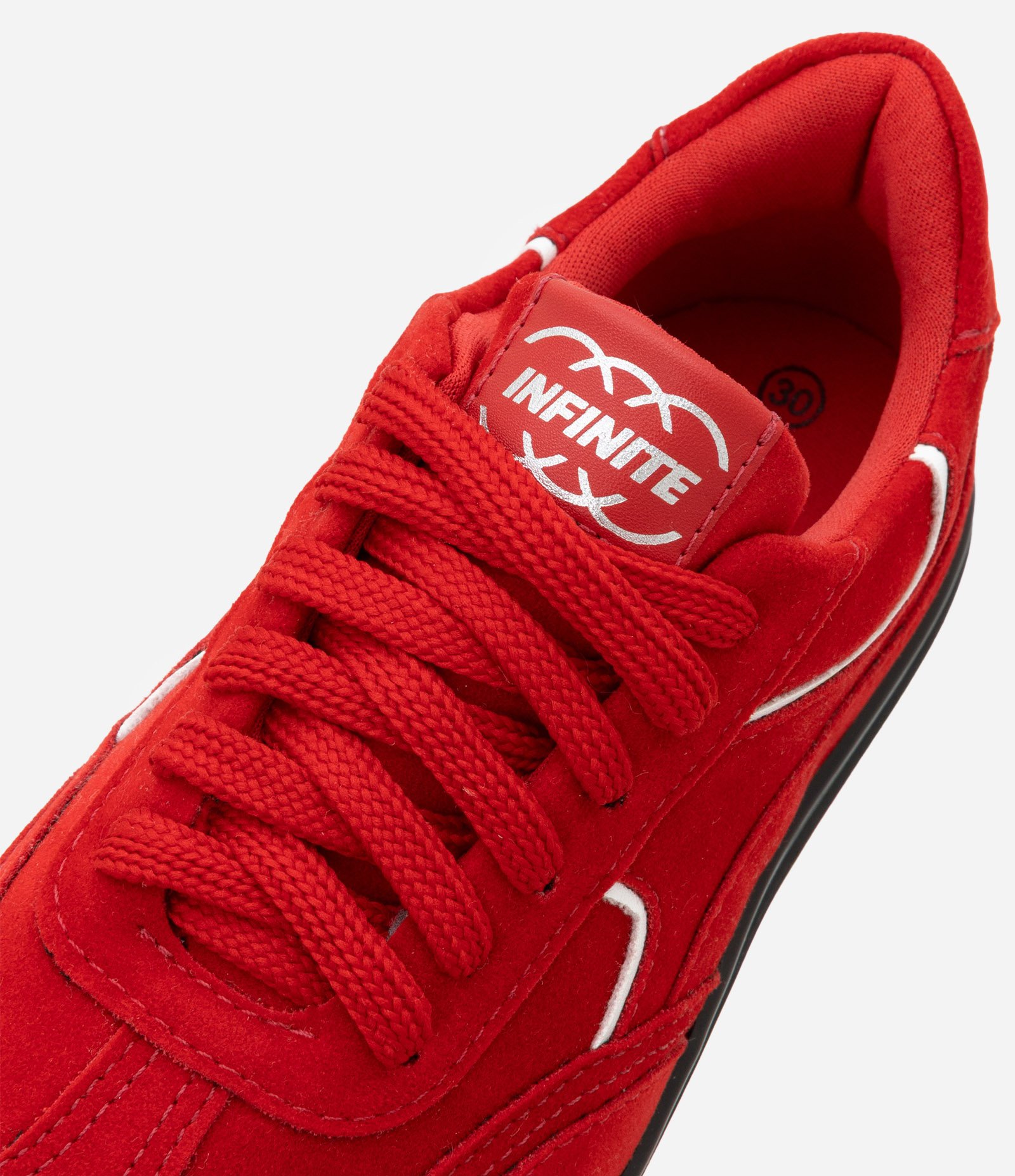 Tênis Infantil em Suede com Recortes - Tam 28 a 34 Vermelho 4