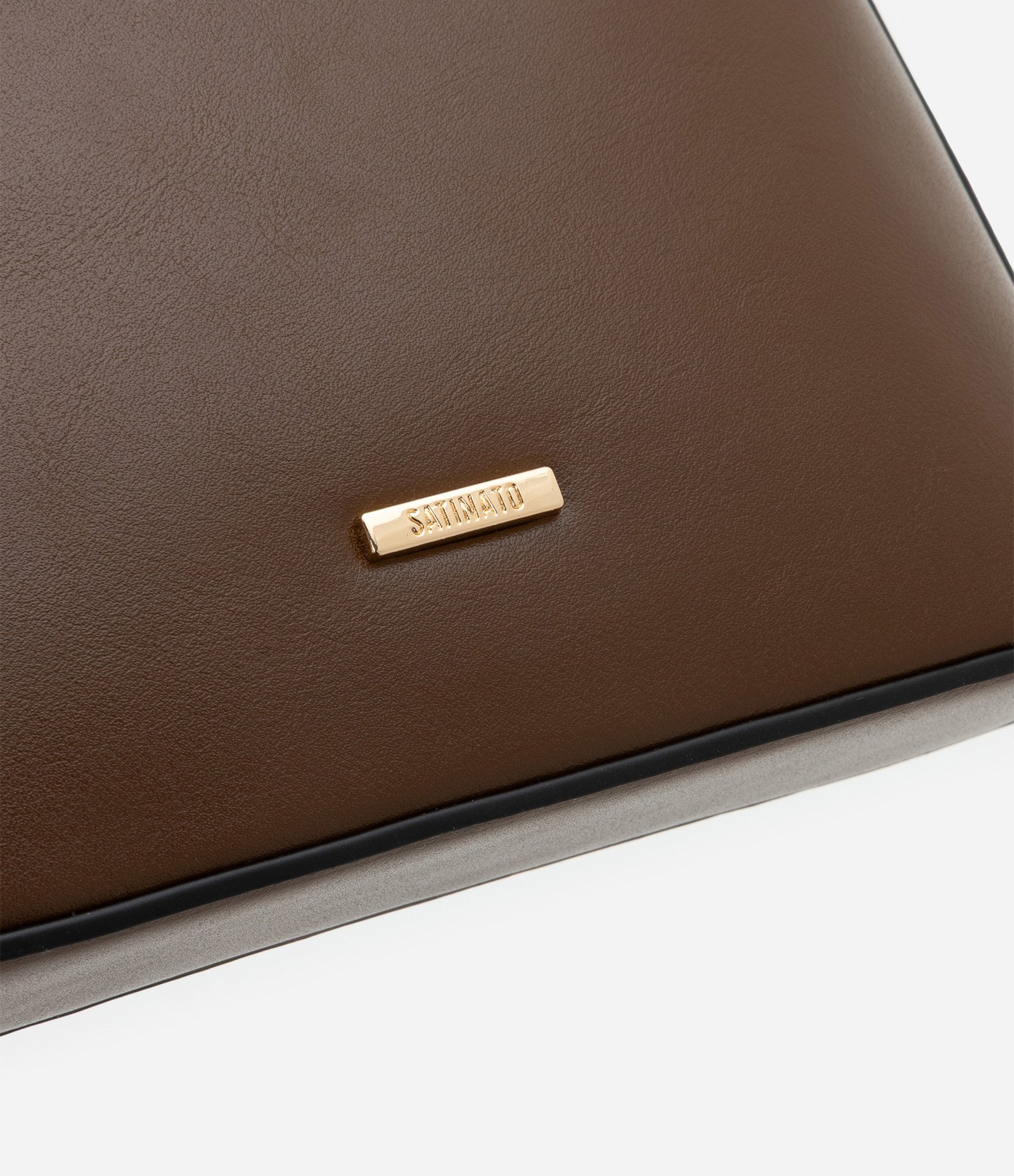 Bolsa Transversal Pequena com Alça Longa Marrom 4