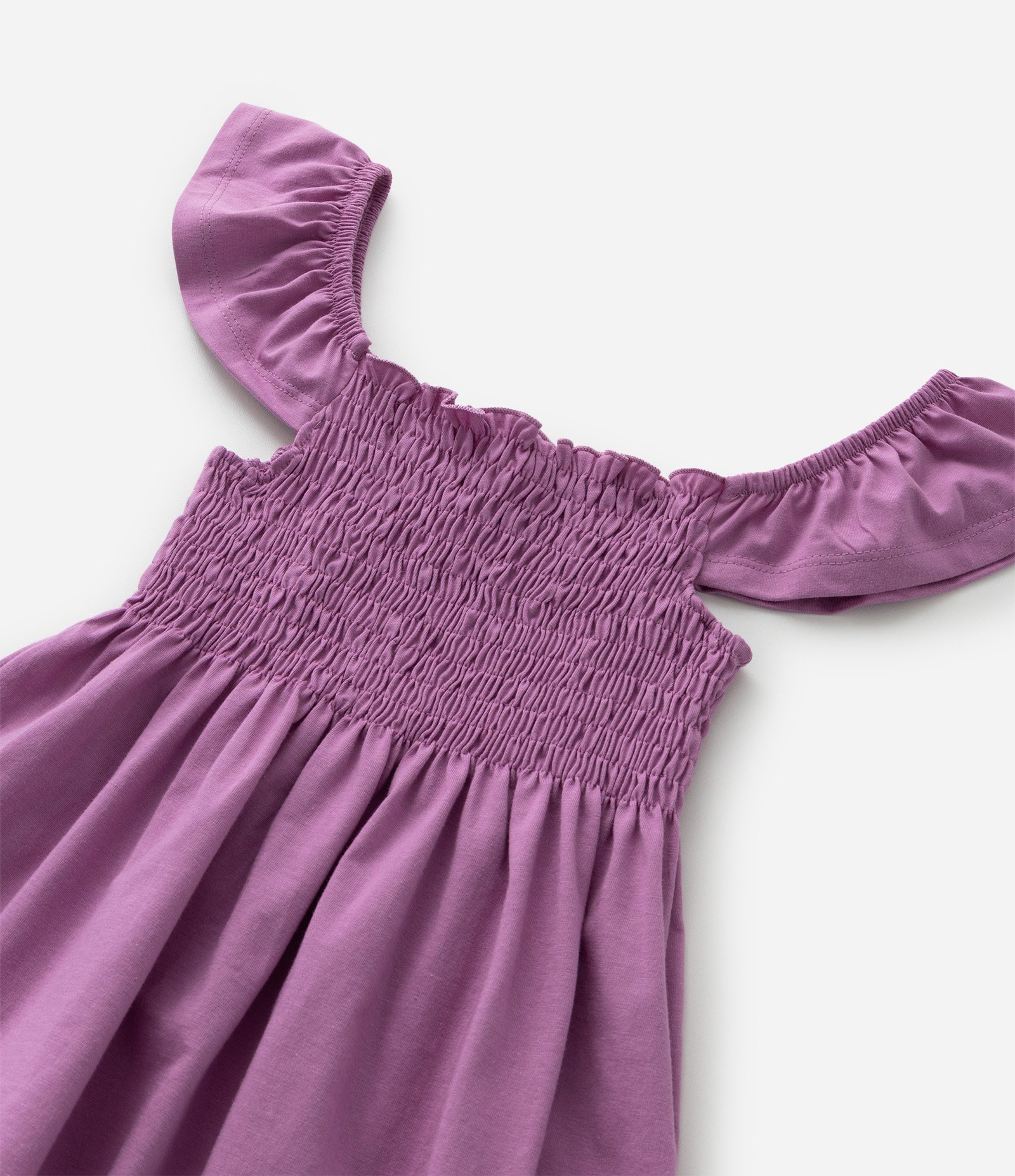 Blusa Infantil com Lástex e Babadinhos - Tam  5 a 14 Anos Roxo 5