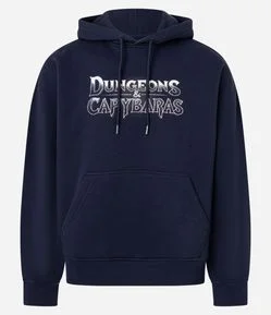 Casaco em Moletom com Felpa com Estampa Dungeons Capybaras