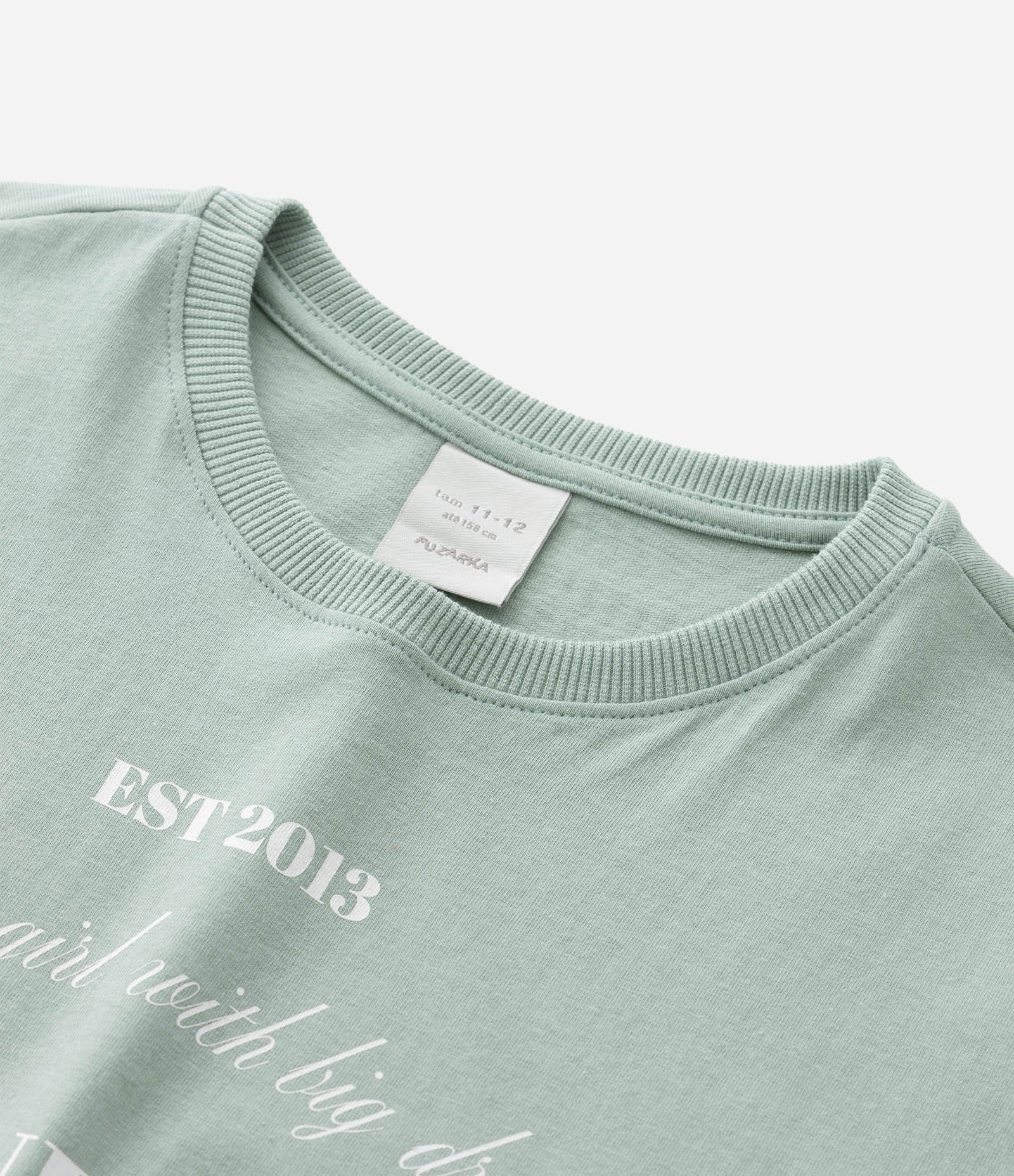 Camiseta Infantil com Lettering Copenhagen - Tam 5 a 14 Anos Verde 5