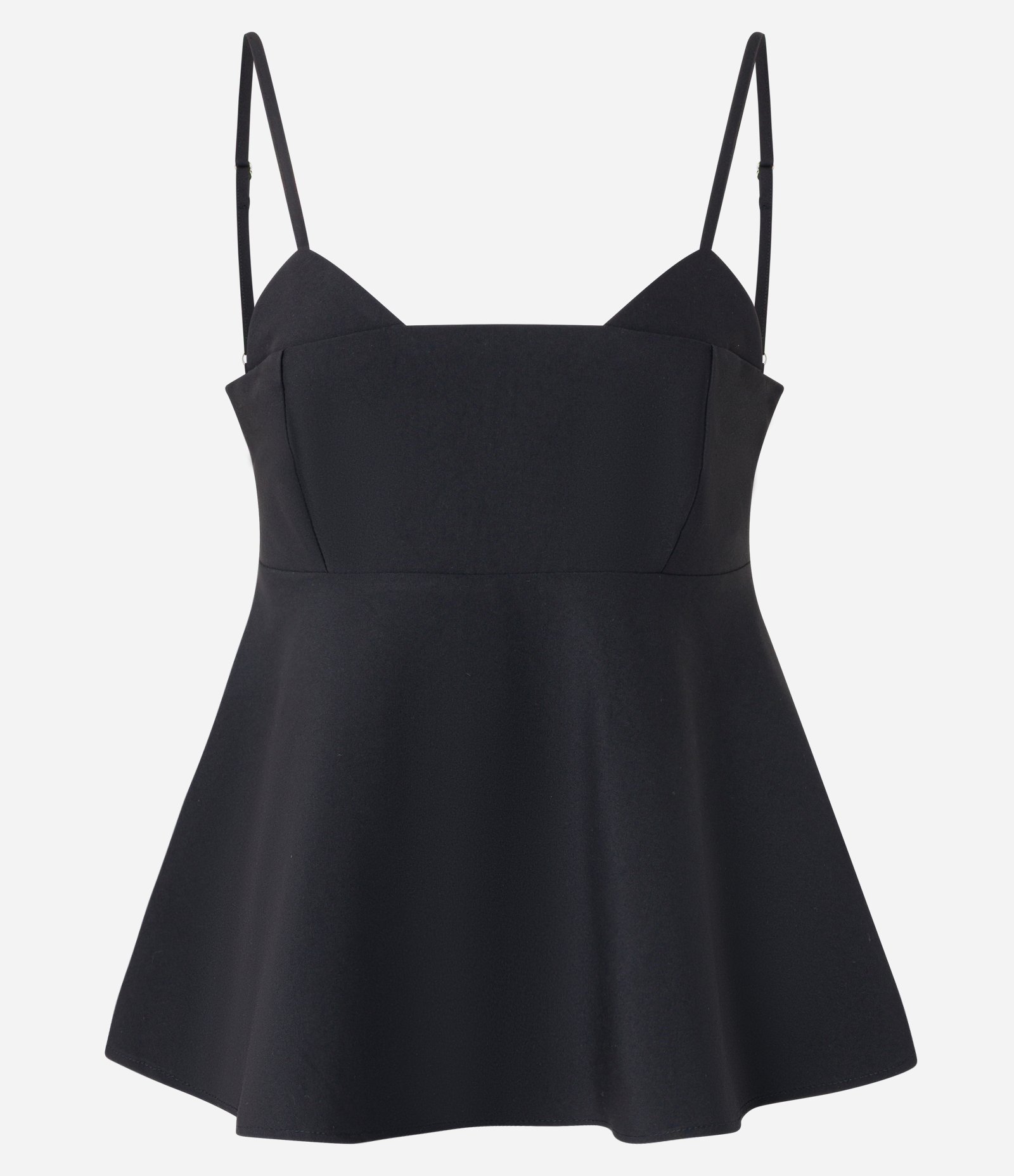 Blusa Peplum em Alfaiataria om Decote Diferenciado Preto 6