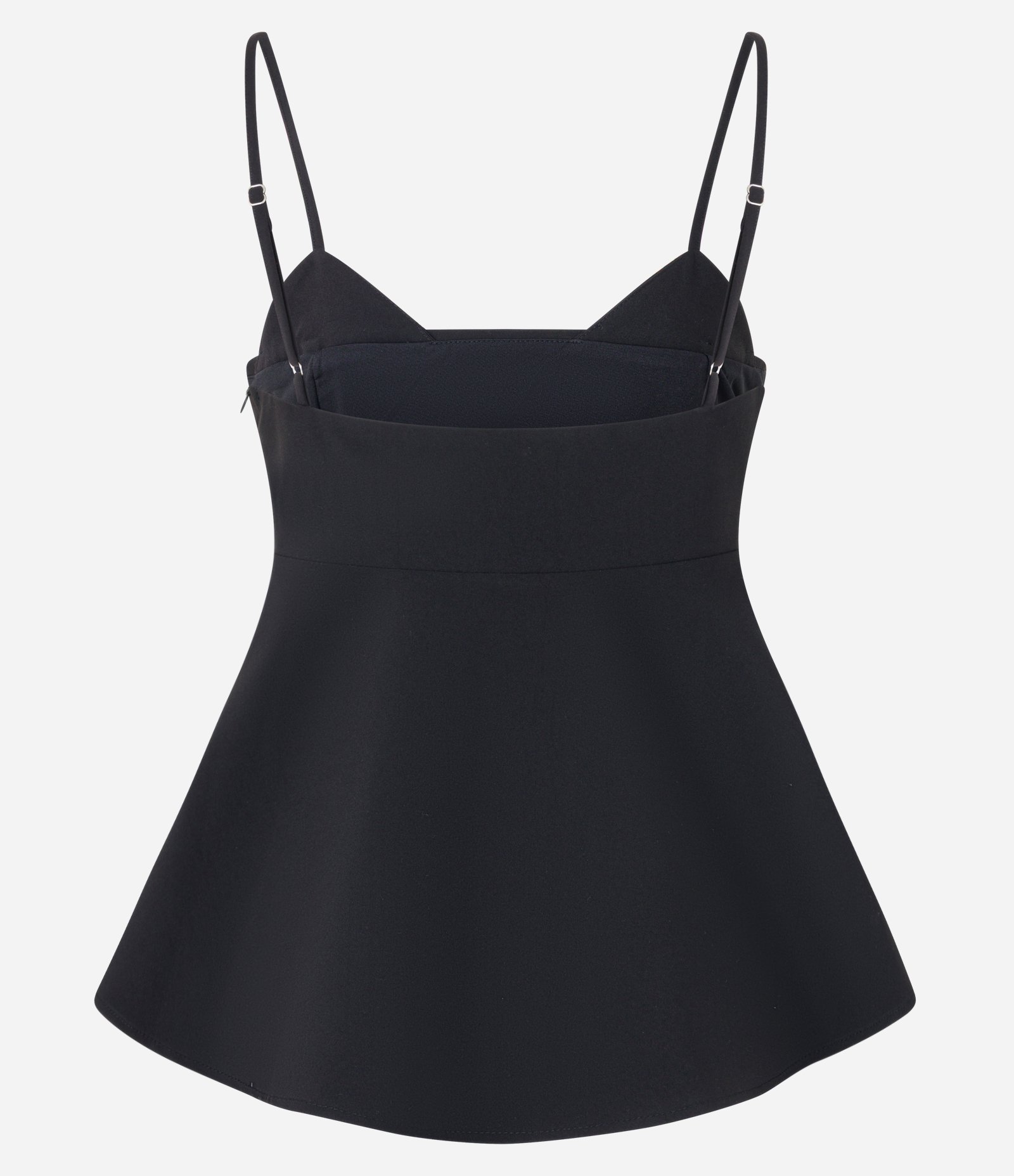 Blusa Peplum em Alfaiataria om Decote Diferenciado Preto 7