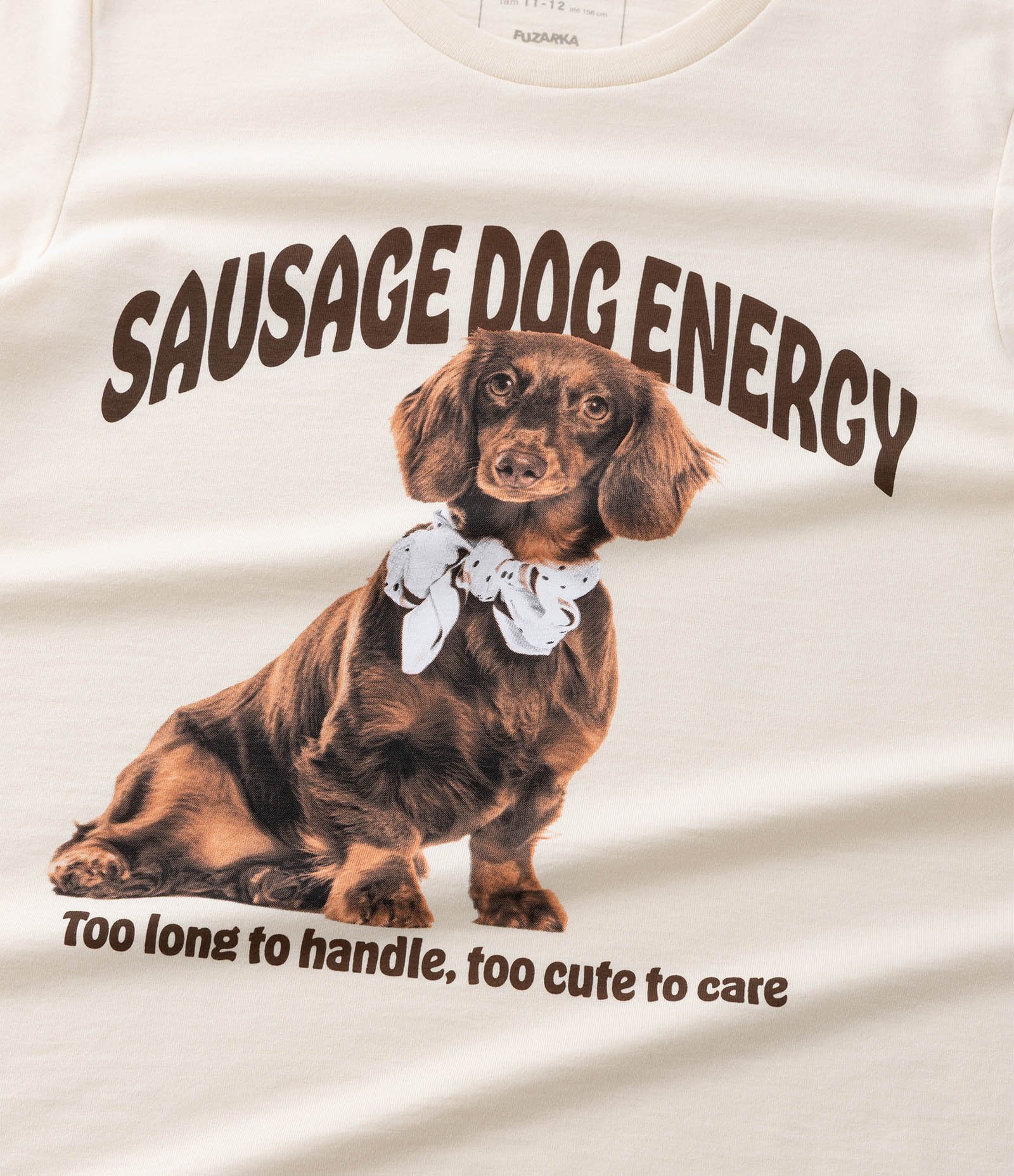 Camiseta Infantil com Estampa Cachorrinho - Tam 5 a 14 Anos Bege 4