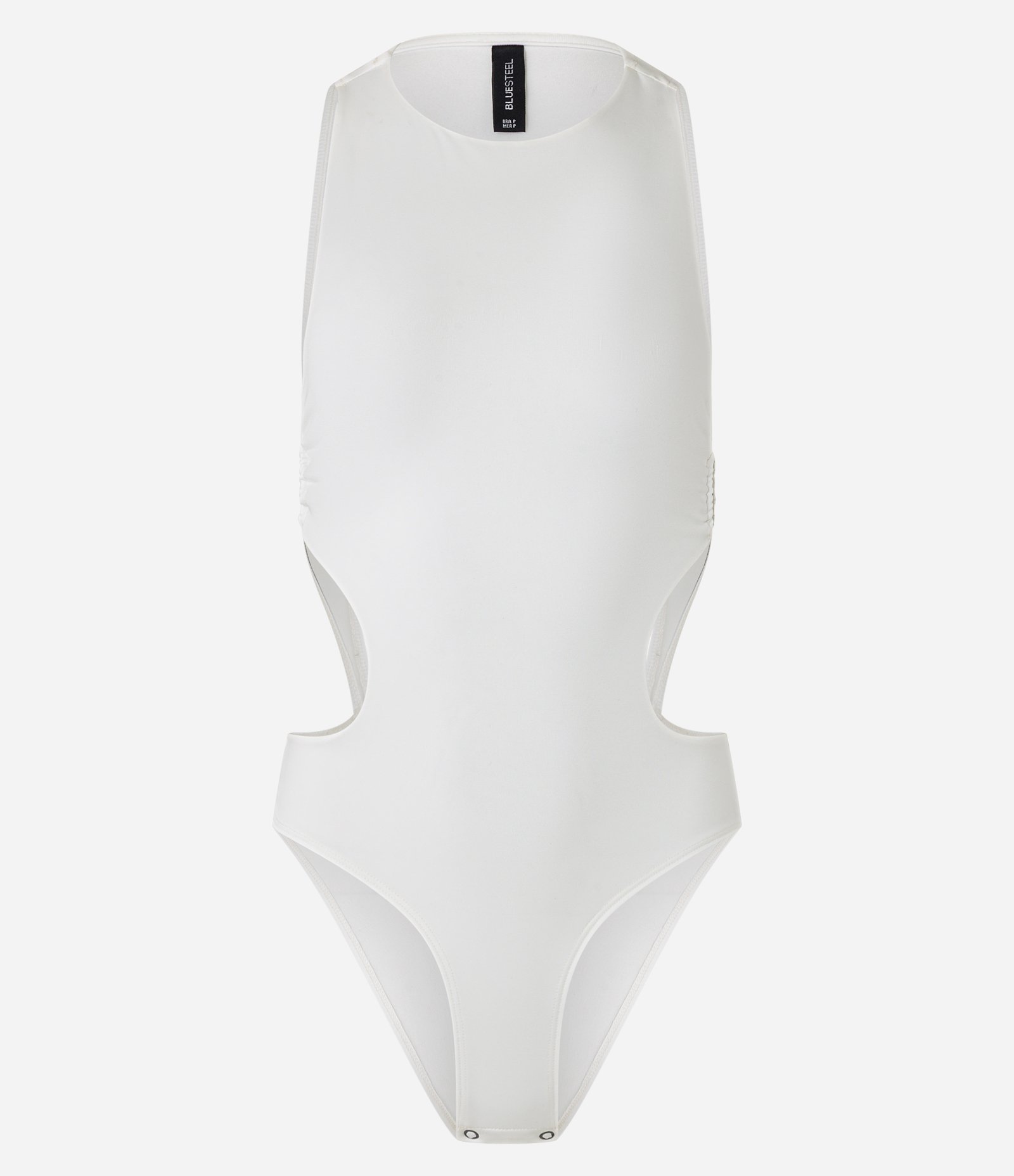 Body em Microfibra com Recortes Vazados e Aviamentos na Lateral Branco 5