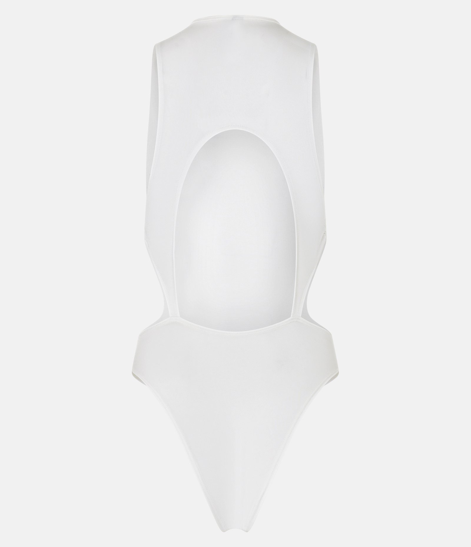 Body em Microfibra com Recortes Vazados e Aviamentos na Lateral Branco 7