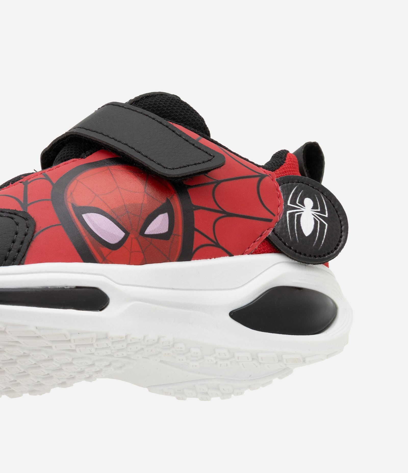 Tênis Infantil com Estampa Homem-Aranha e Sola em LED - Tam 21 ao 27 Vermelho/Preto 3
