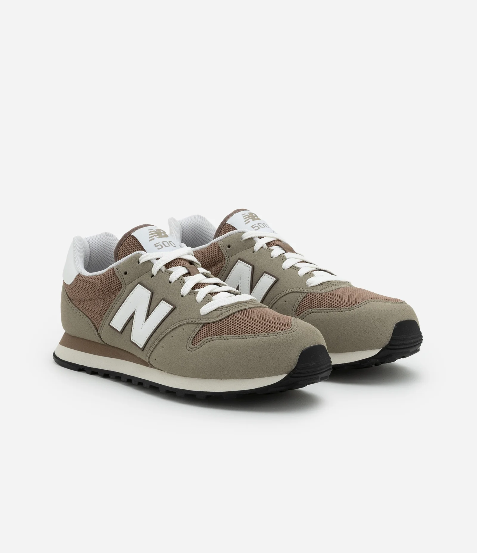 Tênis New Balance 500V2 em PU com Texturas Cinza 2
