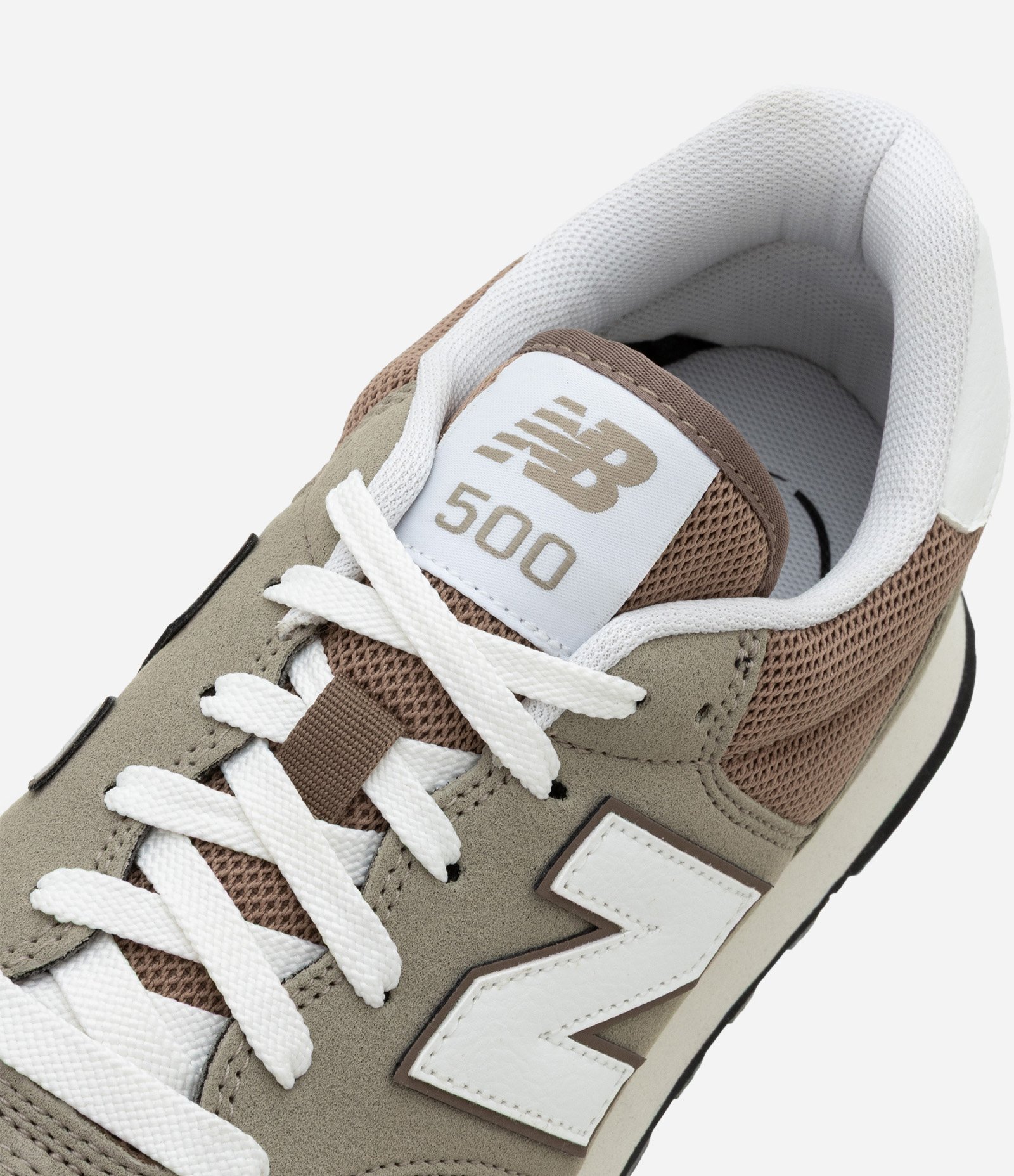 Tênis New Balance 500V2 em PU com Texturas Cinza 4