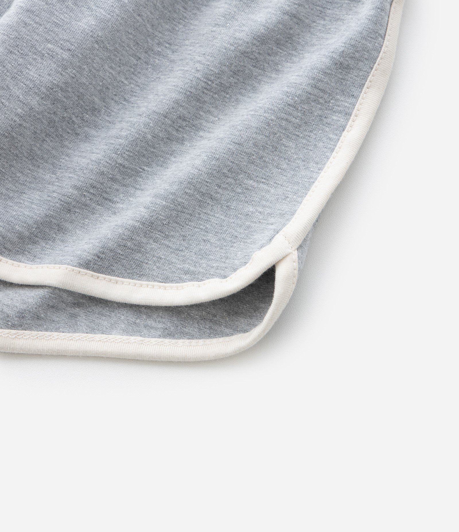 Short Infantil Runner em Algodão com Viés Contrastante - Tam 1 a 6 Anos Cinza 6