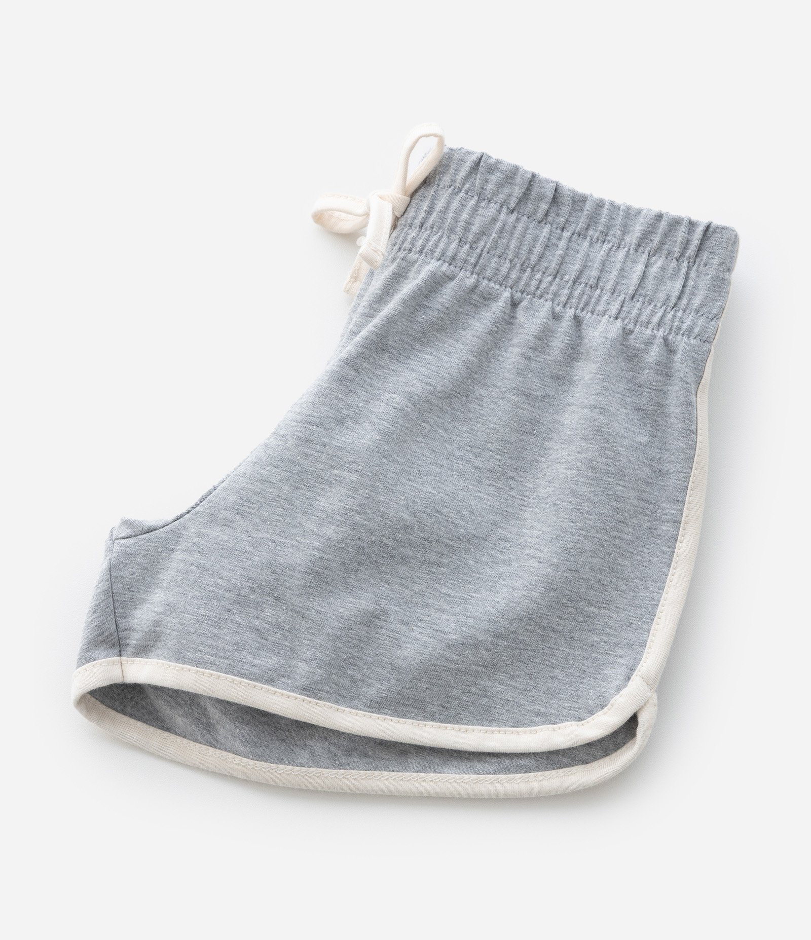 Short Infantil Runner em Algodão com Viés Contrastante - Tam 1 a 6 Anos Cinza 7