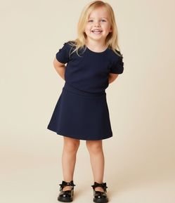 Short Saia Infantil Básico em Algodão - Tam 1 a 6 anos