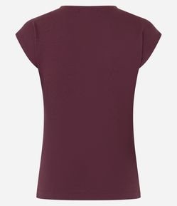 Blusa Canelada em Ribana com Manga Sem Cava