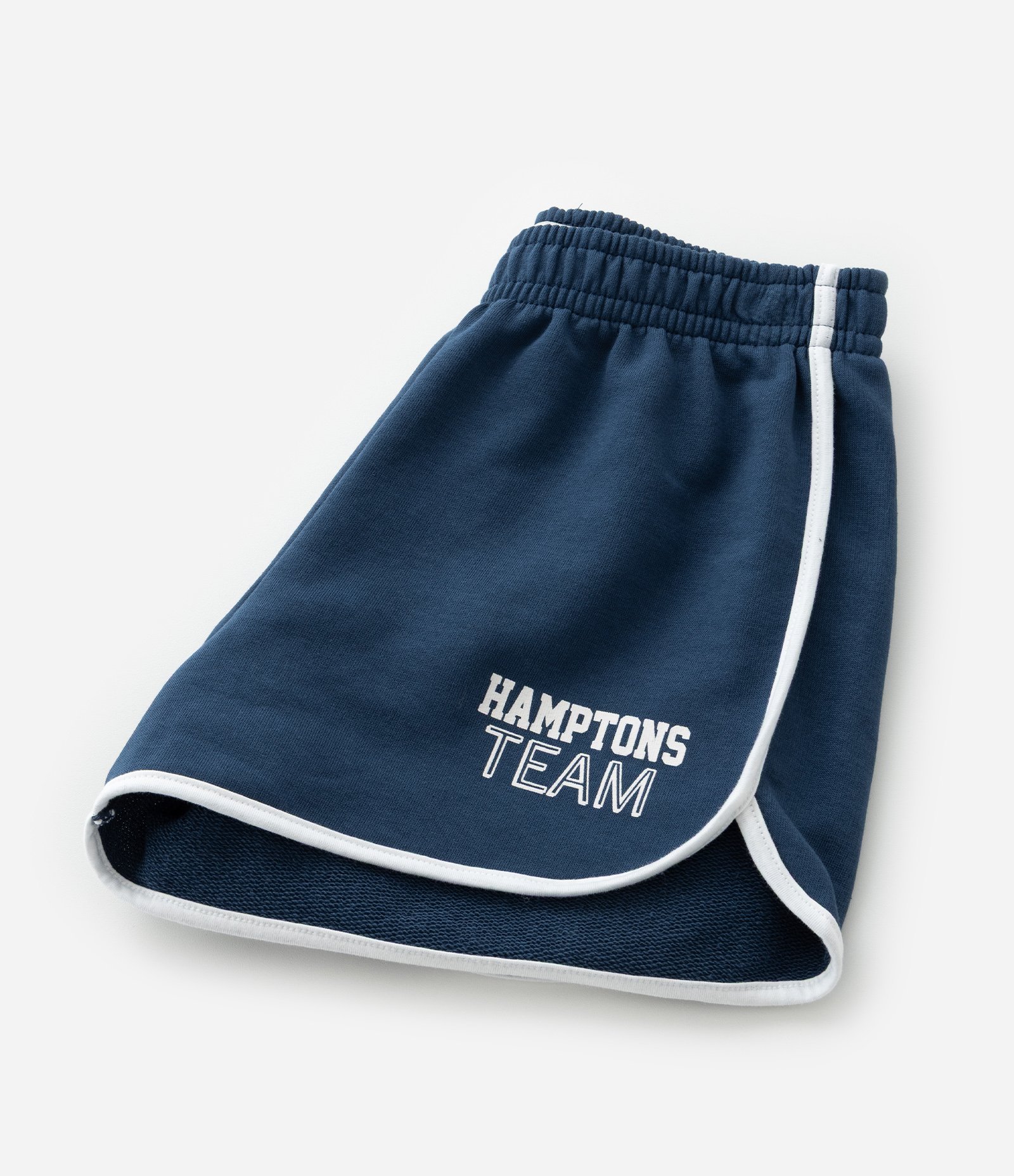 Short Runner Infantil em Moletom com Lettering - Tam 5 a 14 Anos Azul 7