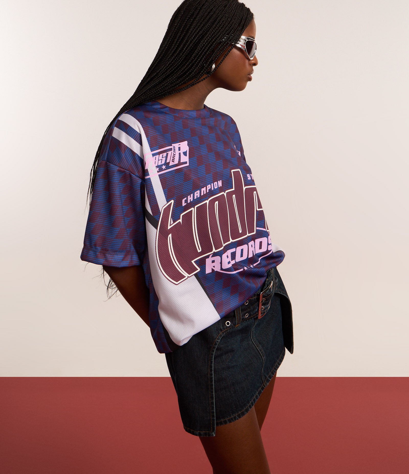 Camiseta Oversized Sportcore com Estampa Hundred Azul 5