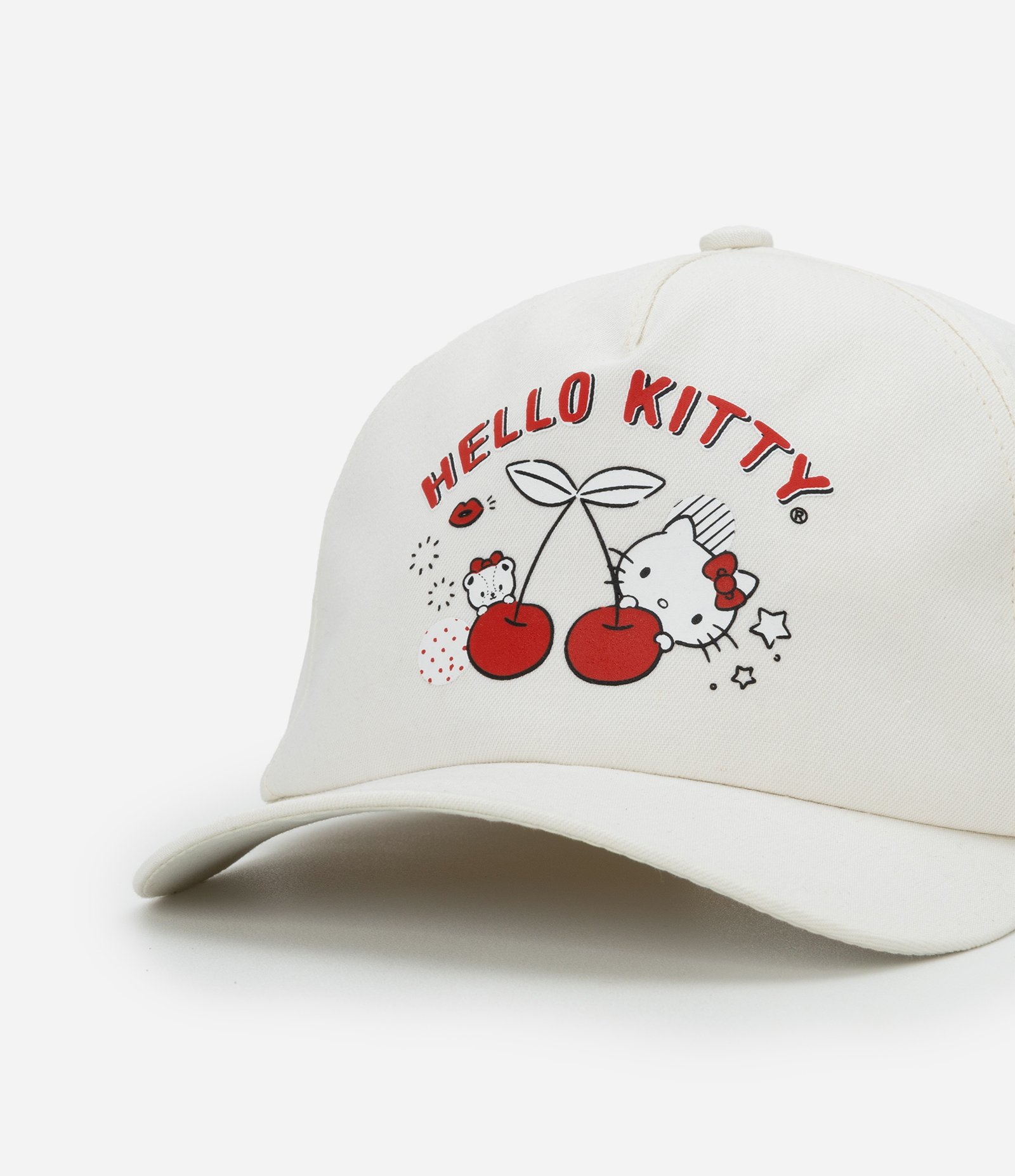 Boné Infantil com Estampa Hello Kitty Cerejinha - Tam Único Off White 4