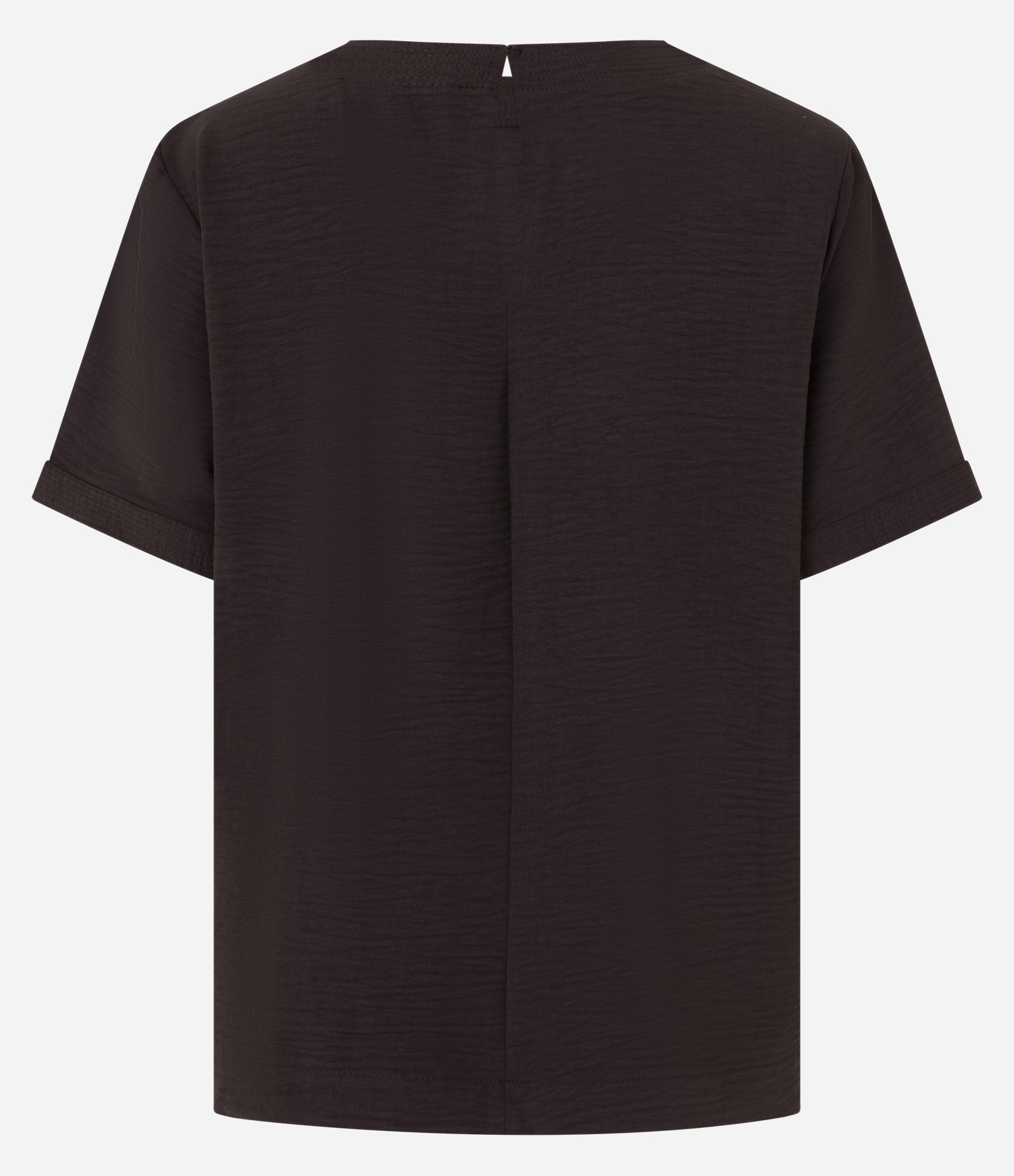 Blusa com Abertura nas Costas e Detalhes Pespontados Marrom 7