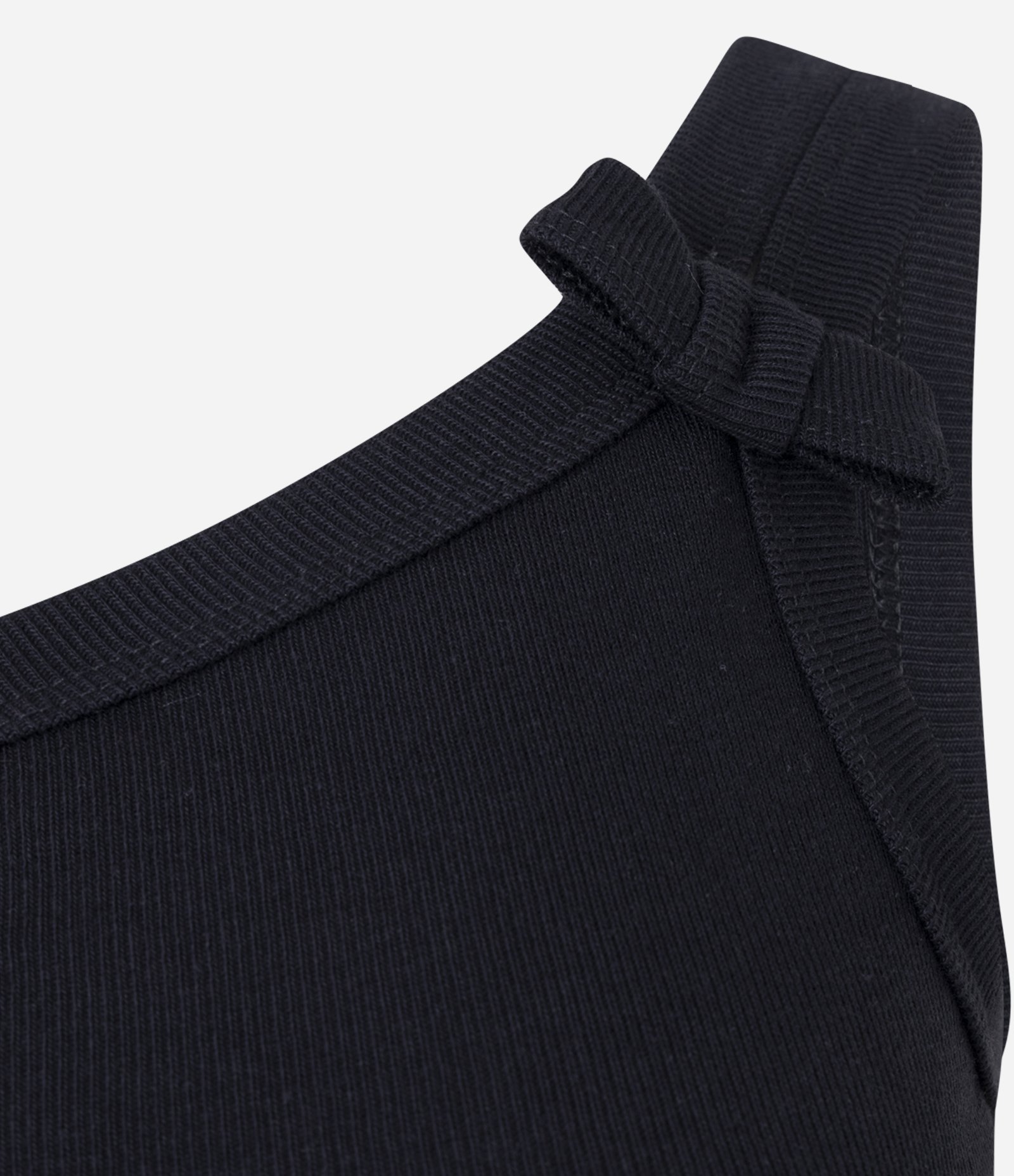 Blusa Ombro Só com Lacinho na Alça Larga Preto 5