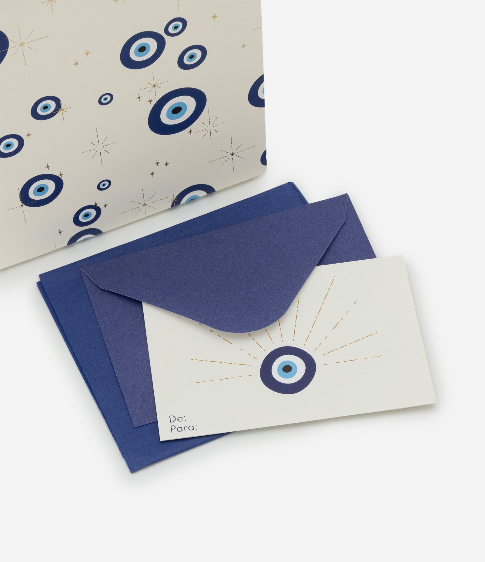 Embalagem de Presente Pequena Olho Grego Off White 4