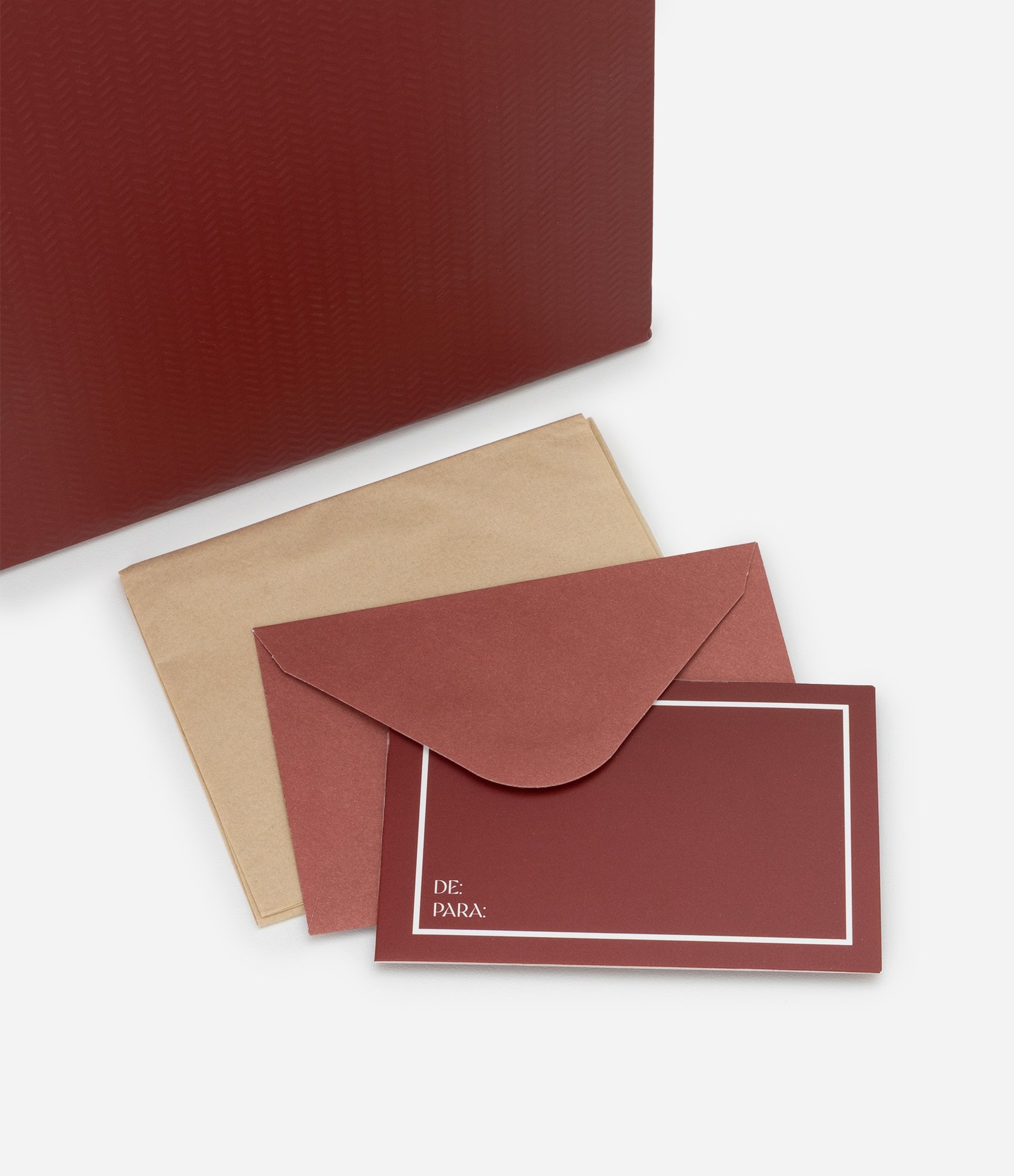 Embalagem de Presente Pequena com Textura Vermelho 4