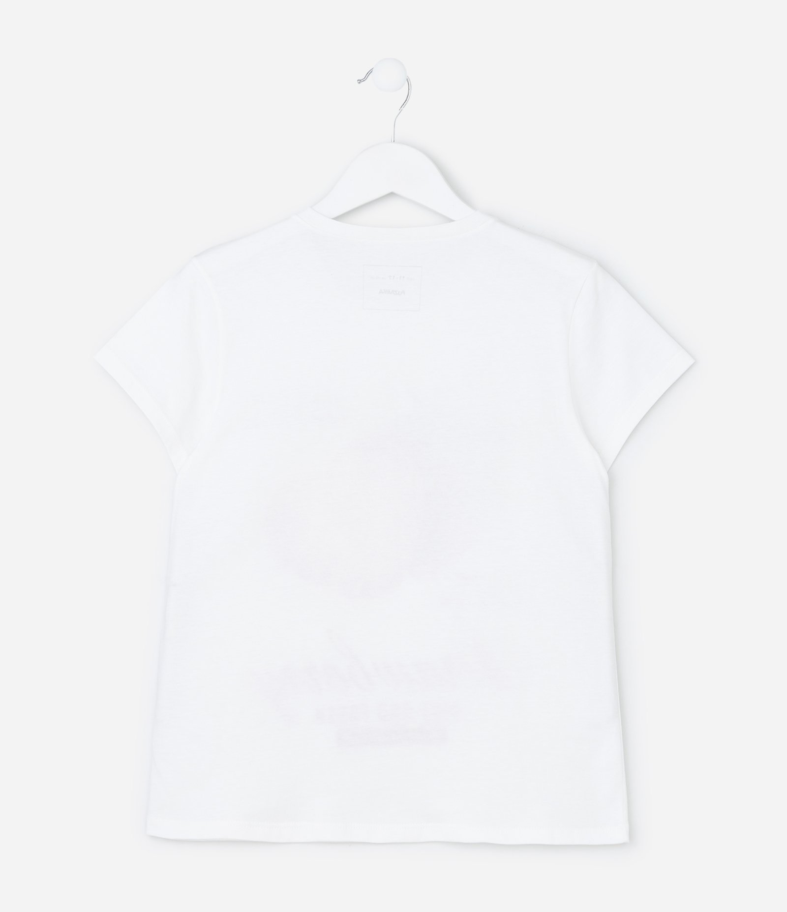 Camiseta  Regular Infantil com Estampa de Morango - Tam 7 a 14 Anos Branco 3
