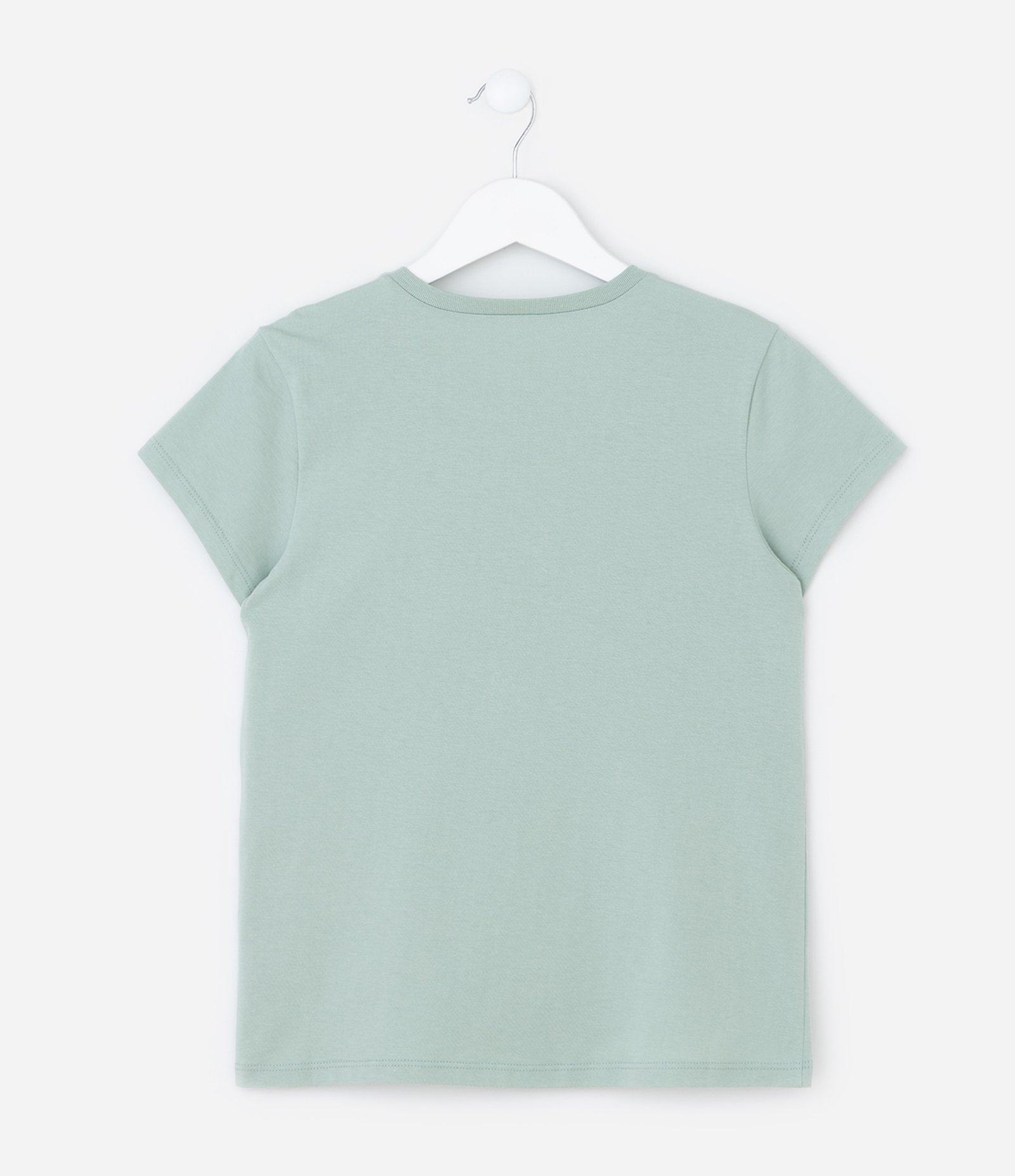 Camiseta Infantil com Estampa Macaron Mood - Tam 7 a 14 Anos Verde 3