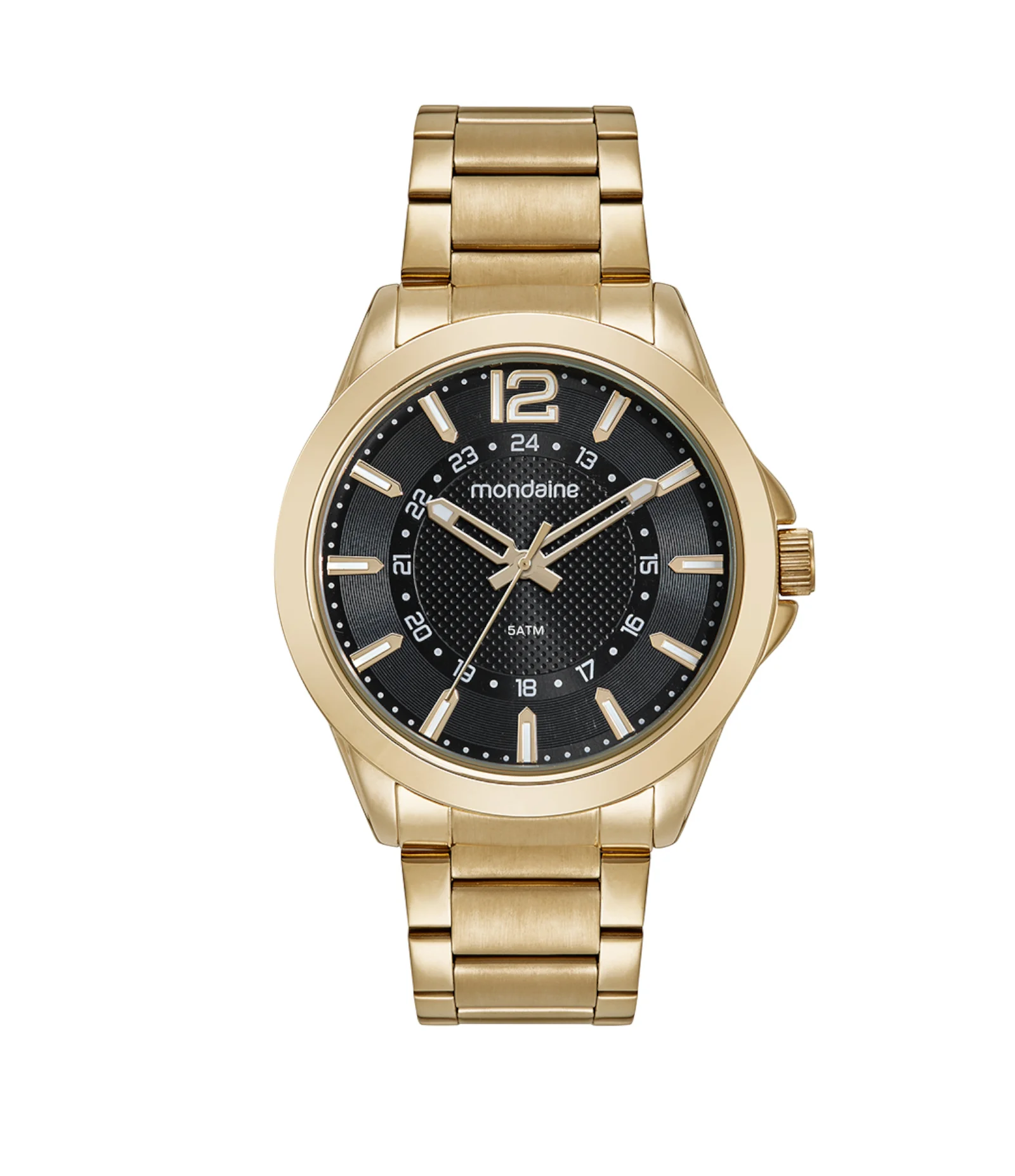 Kit Relógio Analógico Masculino Mondaine Dourado 1