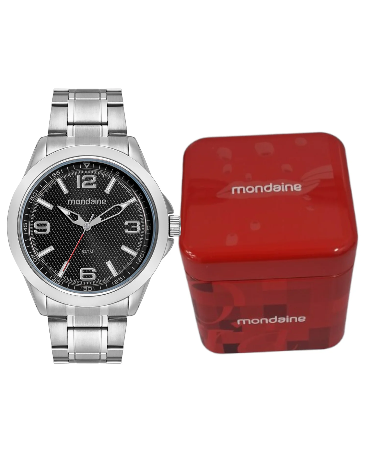 Relógio Analógico Masculino Mondaine Prata 2