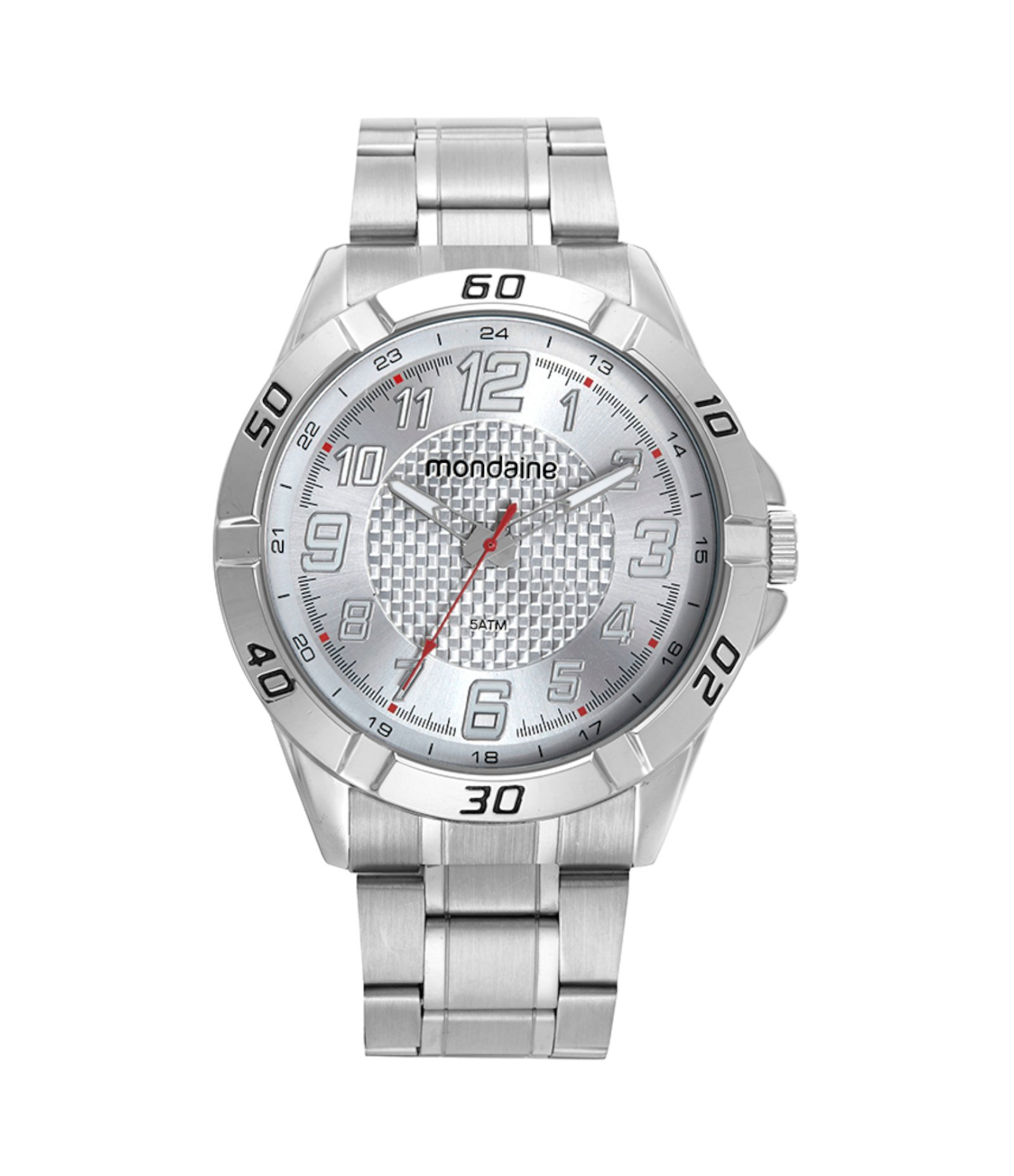 Kit Relógio Analógico Masculino Mondaine Prata 1