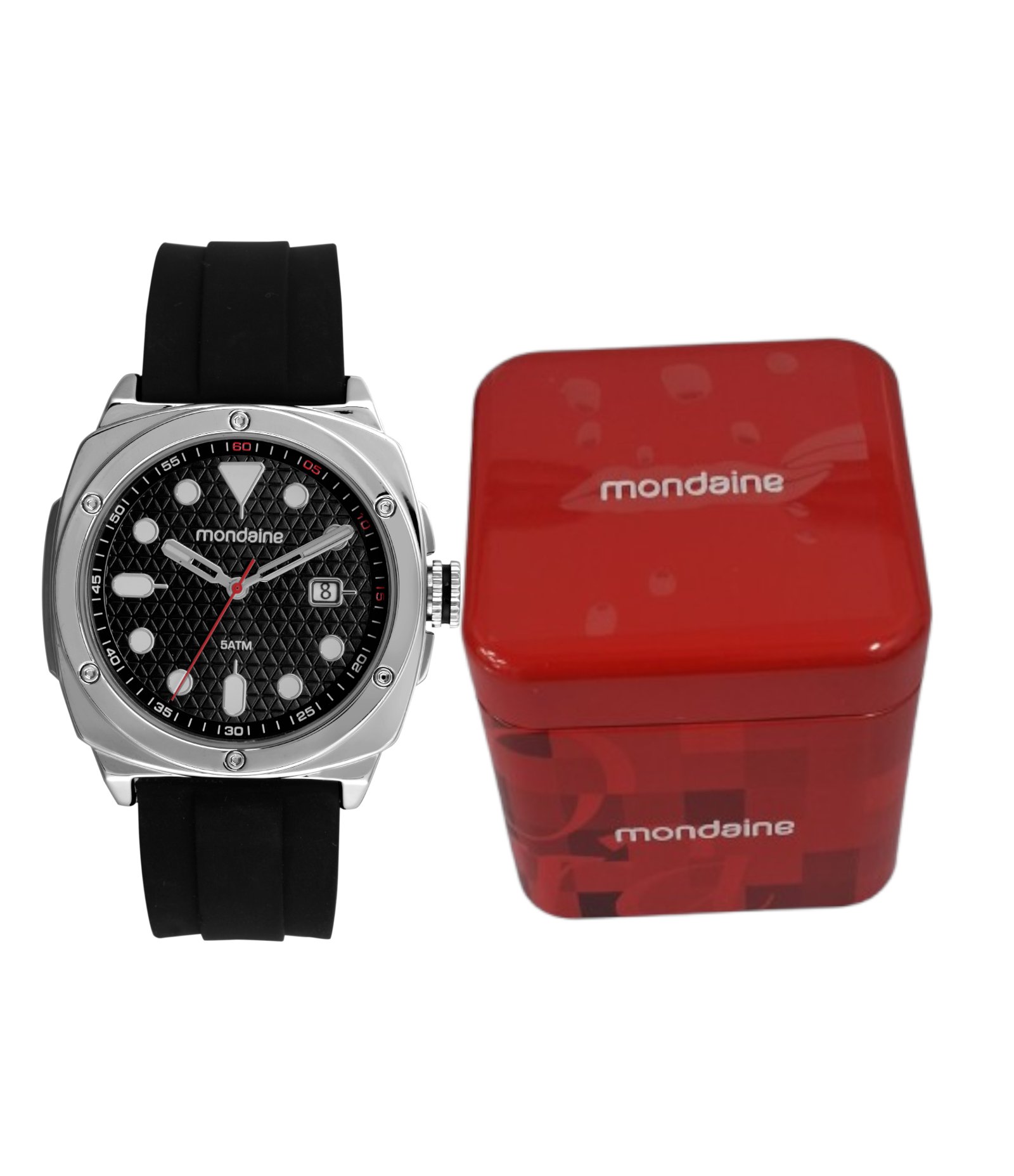 Relógio Analógico Masculino Mondaine Preto 2