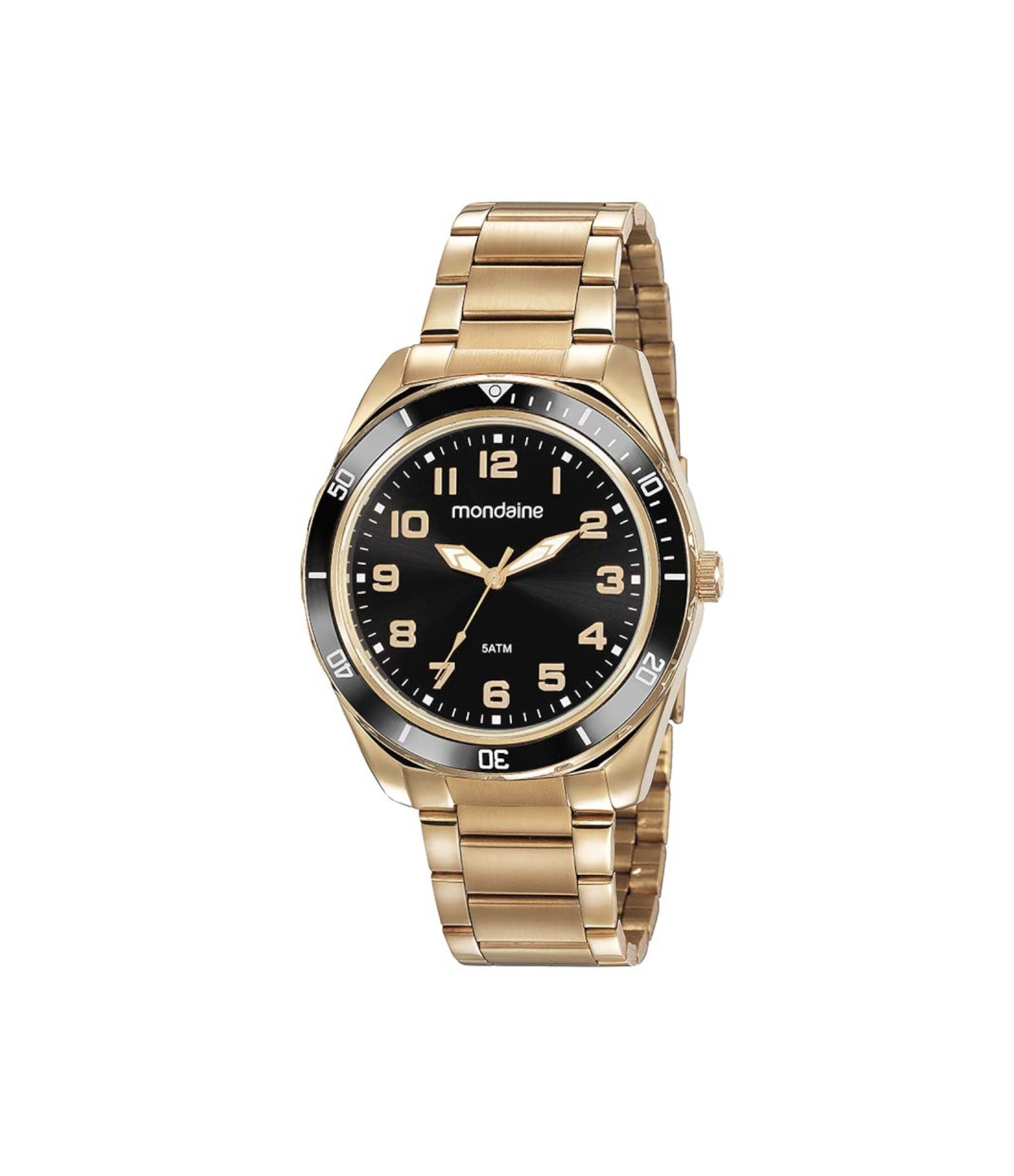 Kit Relógio Analógico Masculino Mondaine Dourado 1