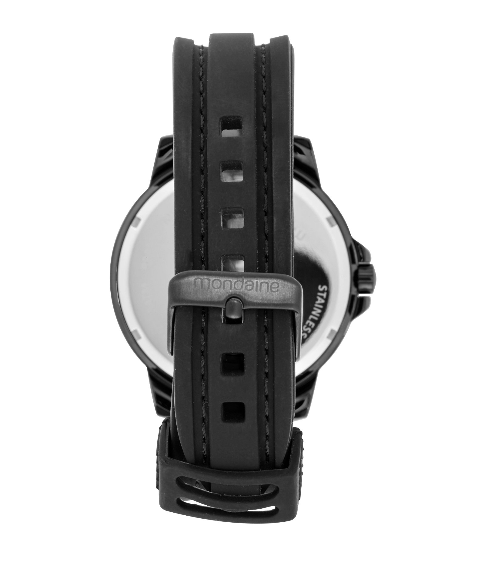 Relógio Analógico Masculino Mondaine Preto 4
