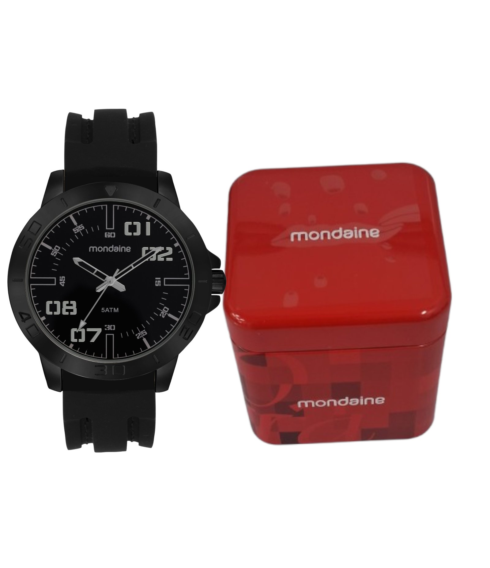 Relógio Analógico Masculino Mondaine Preto 2