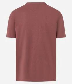 Camiseta Slim Básica em Algodão Peruano com Gola Redonda