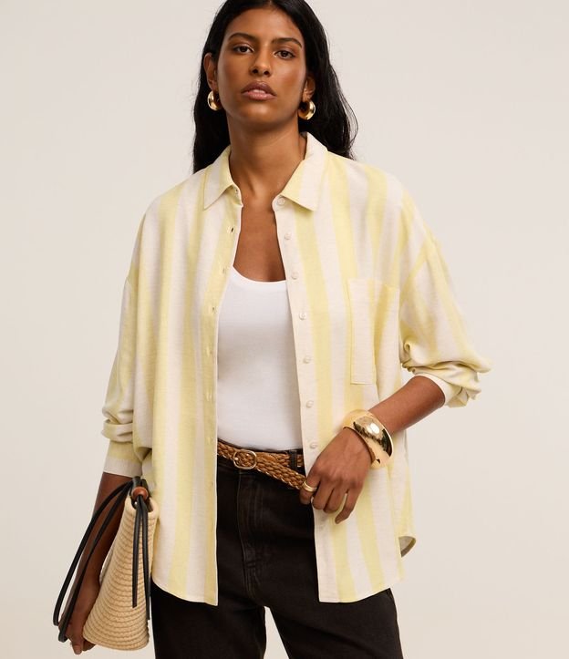 Cor: Amarelo/Branco | Tamanho: M