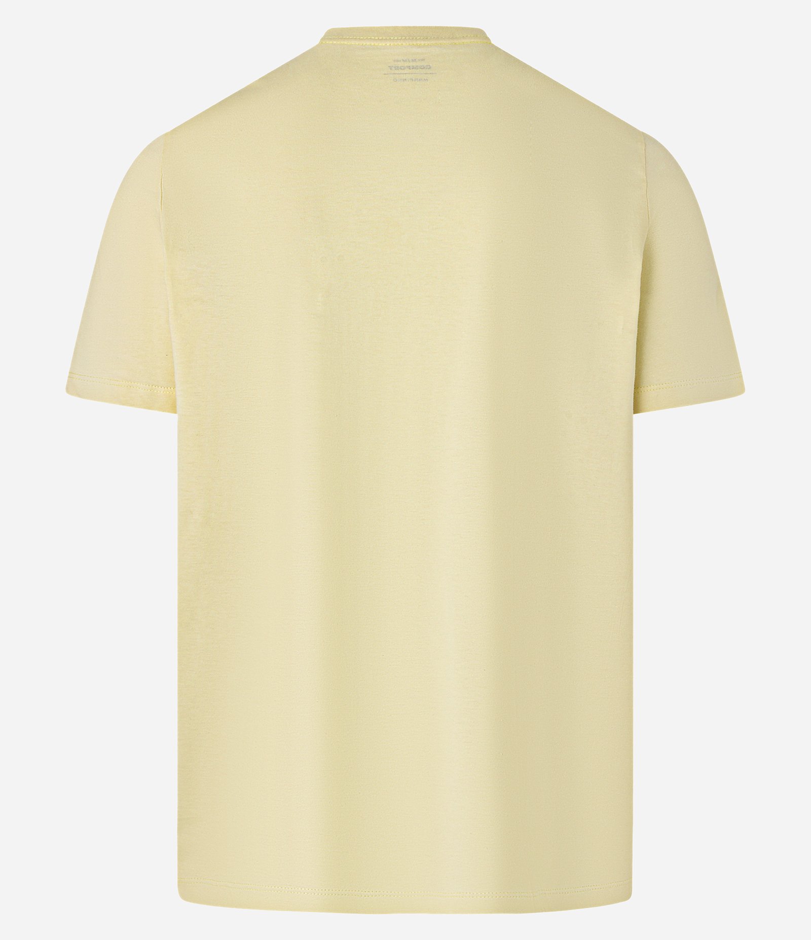 Camiseta Comfort em Algodão com Estampa Lettering Nascido Num País Tropical Amarelo 2