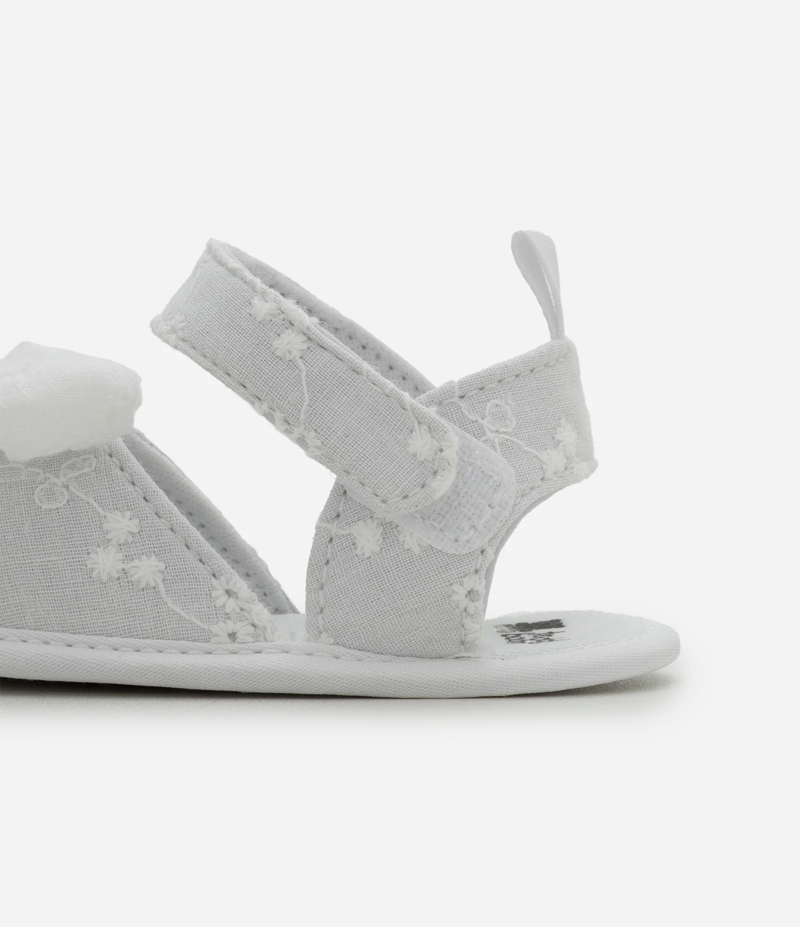 Sandália Infantil em Laise com Laço Aplicado - Tam 15 ao 19 Off White 3