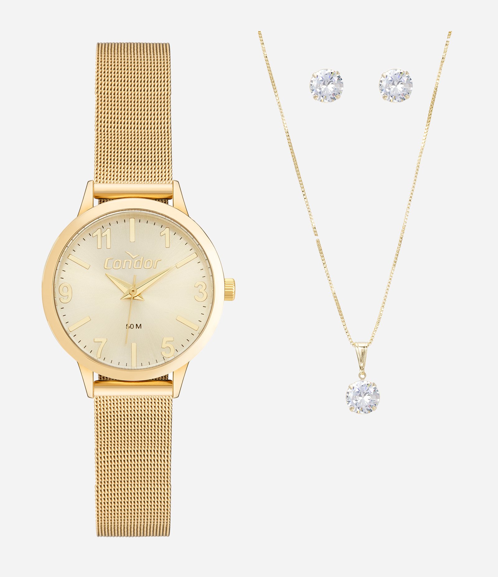 Relógio Analógico Feminino Condor Dourado 5