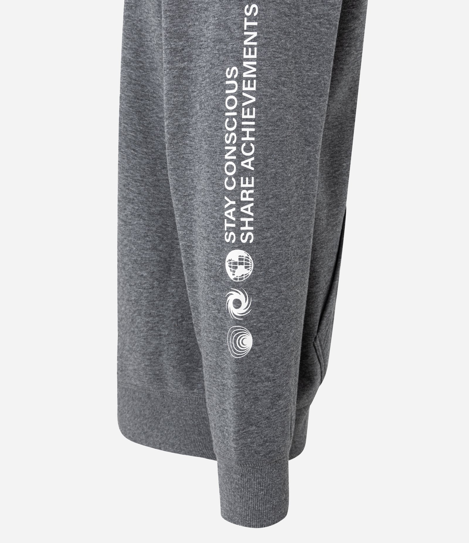 Casaco em Moletom com Estampa Localizada Cinza 5