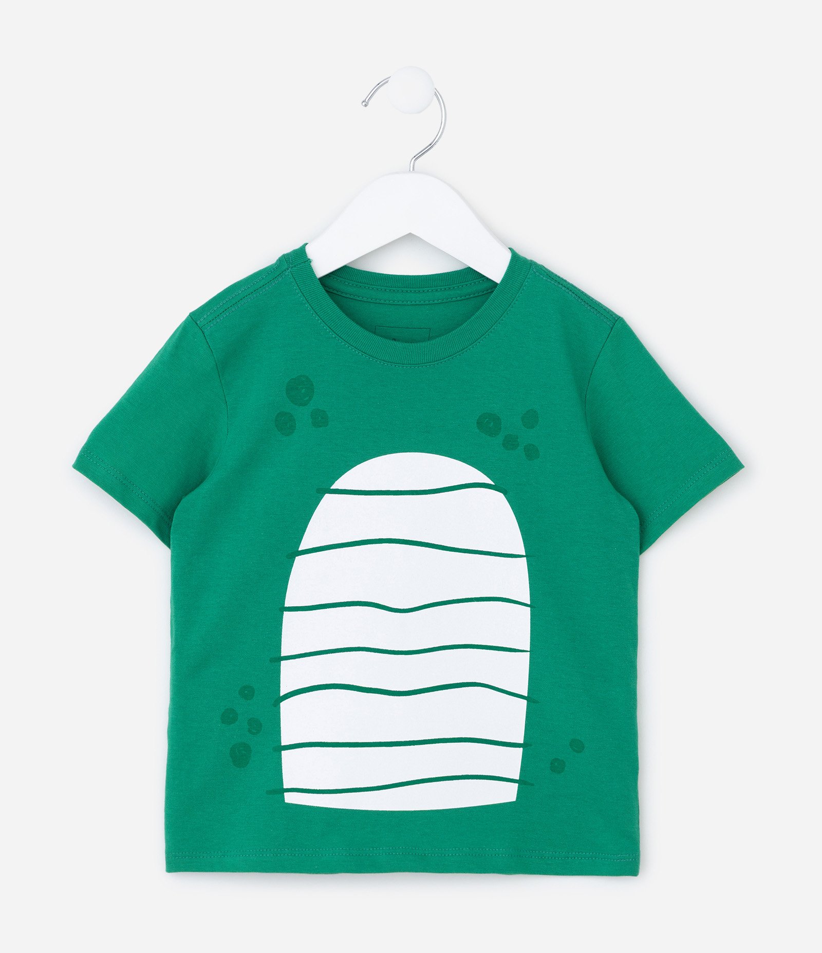 Camiseta Infantil com Capa Dinossauro - Tam 1 a 6 Anos Verde 4