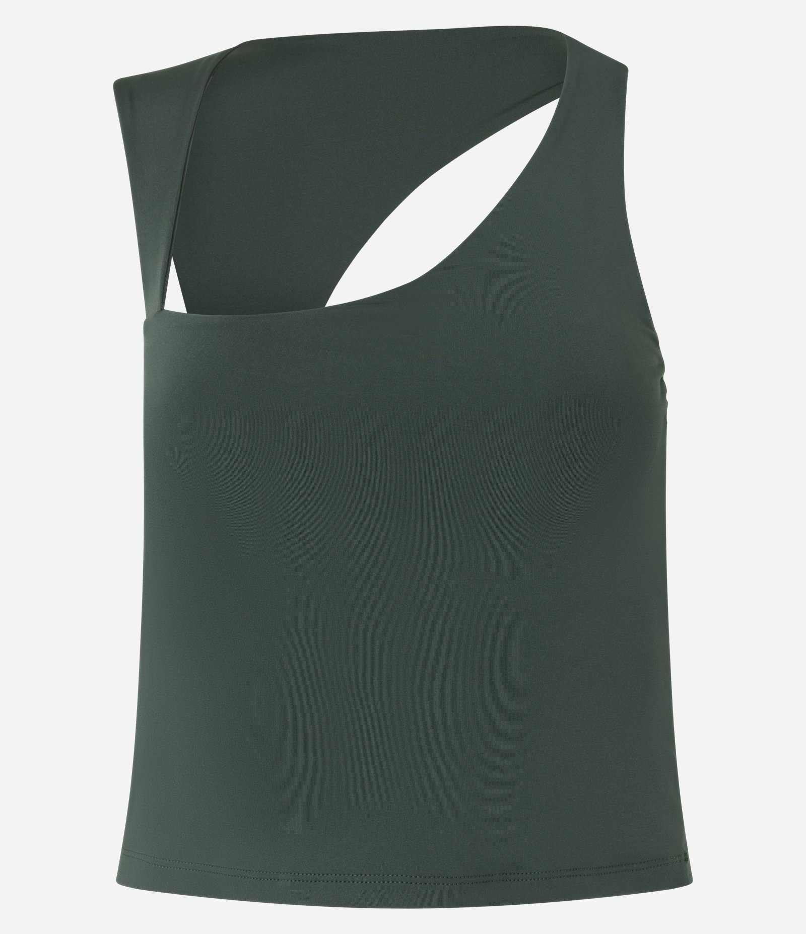 Blusa Regata em Microfibra com Decote Assimétrico Verde 4