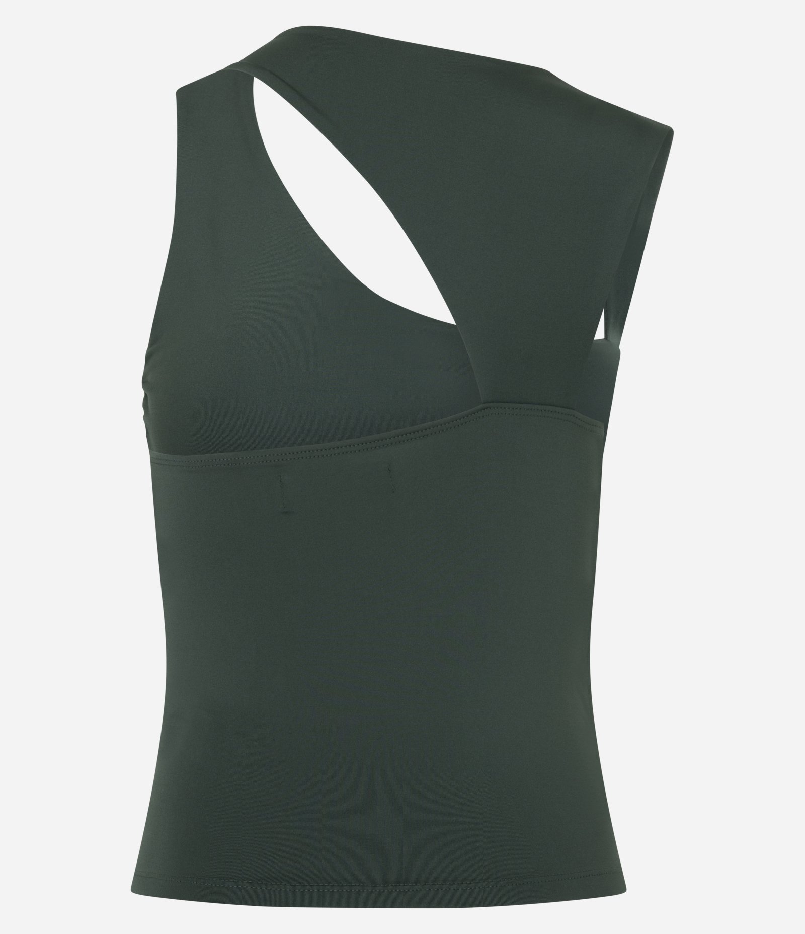 Blusa Regata em Microfibra com Decote Assimétrico Verde 5